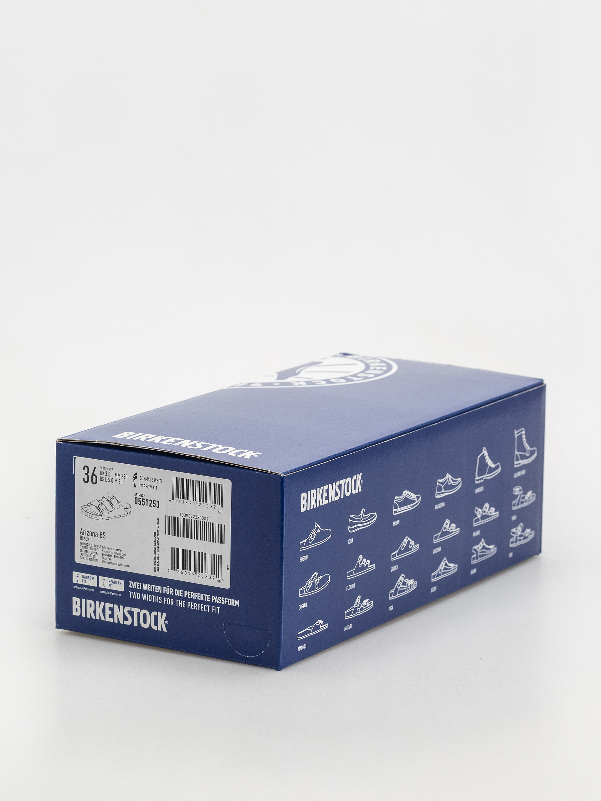 Șlapi Birkenstock Arizona Sfb Briko Flor Narrow Wmn (black)