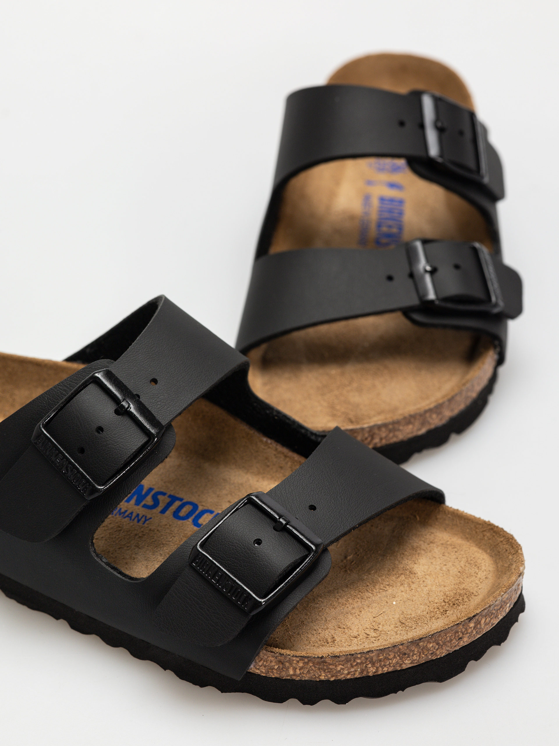 Șlapi Birkenstock Arizona Sfb Briko Flor Narrow Wmn (black)