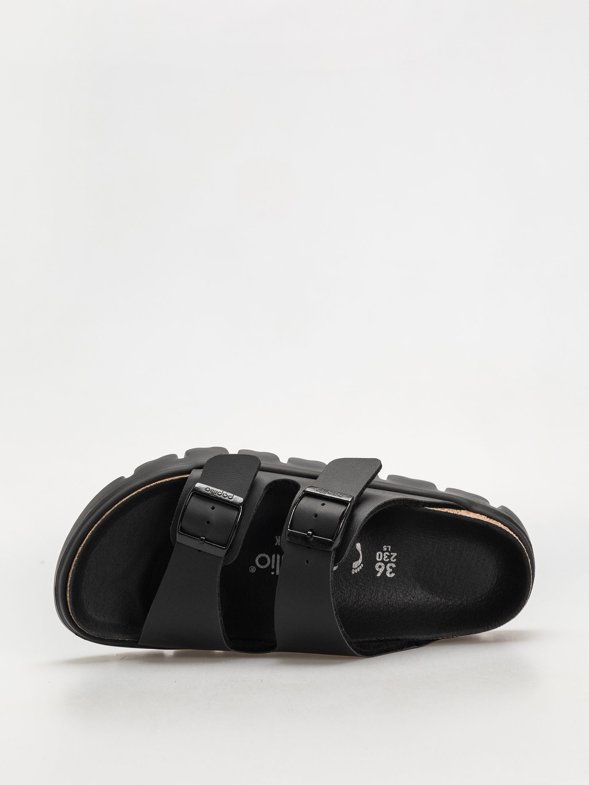 Șlapi Birkenstock Arizona Chunky Briko Flor Narrow Wmn (black/black)