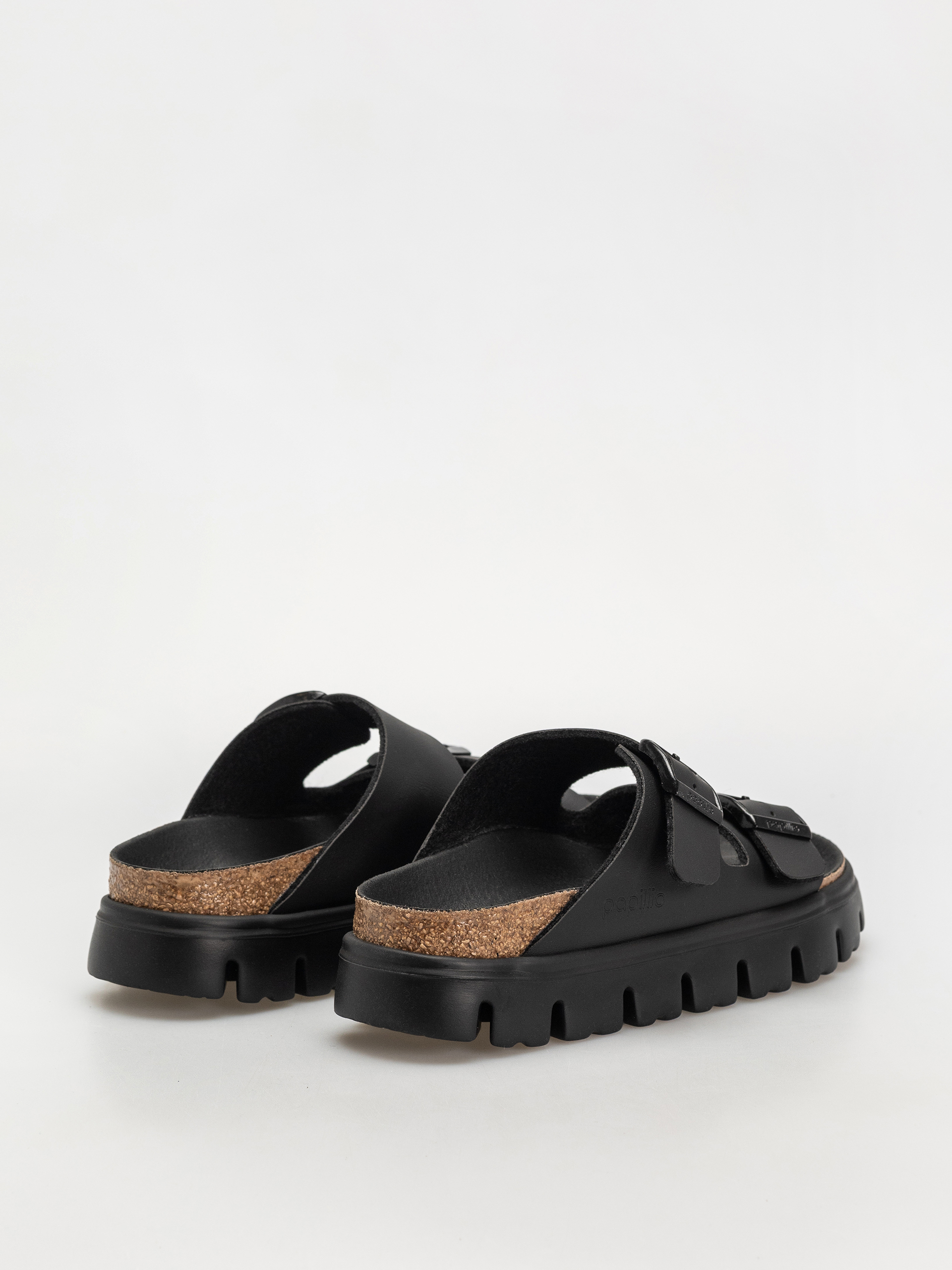 Șlapi Birkenstock Arizona Chunky Briko Flor Narrow Wmn (black/black)