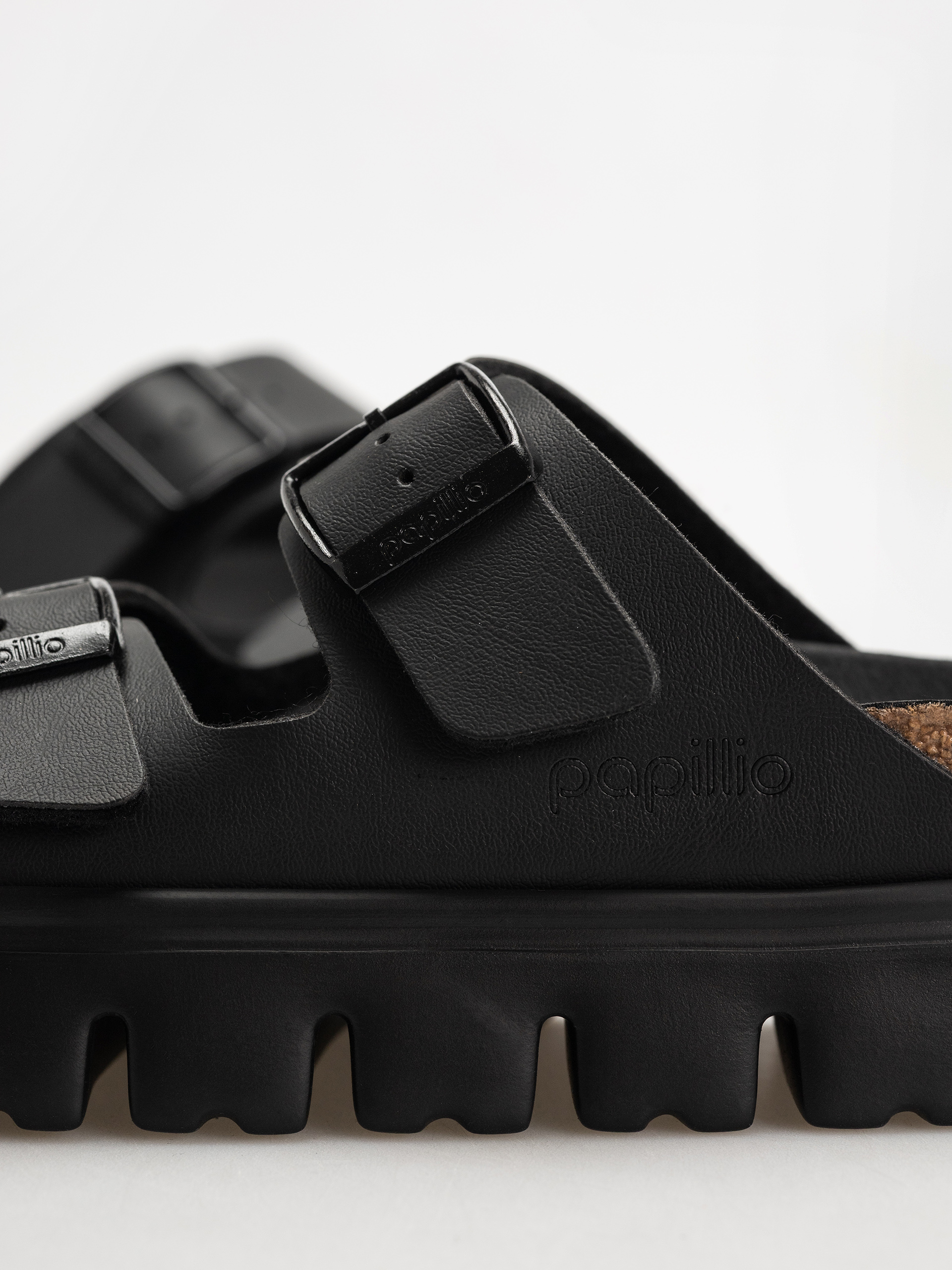 Șlapi Birkenstock Arizona Chunky Briko Flor Narrow Wmn (black/black)