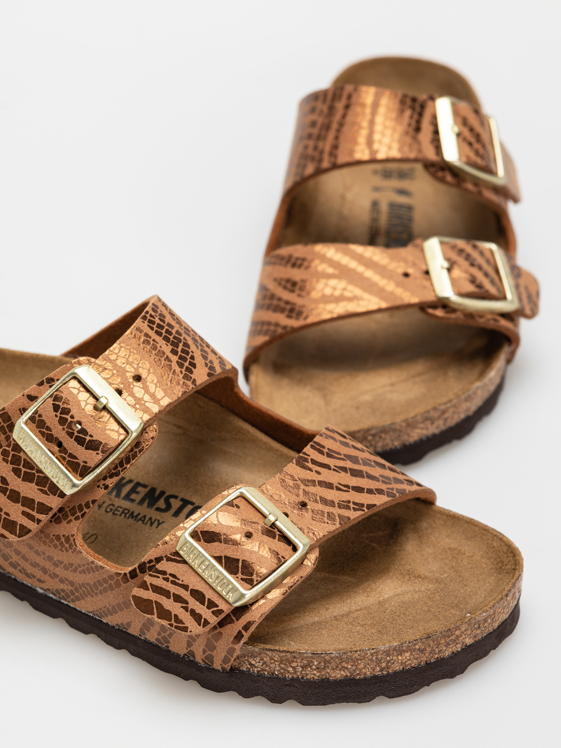 Șlapi Birkenstock Arizona Animal Print Narrow Wmn (zebra pecan)