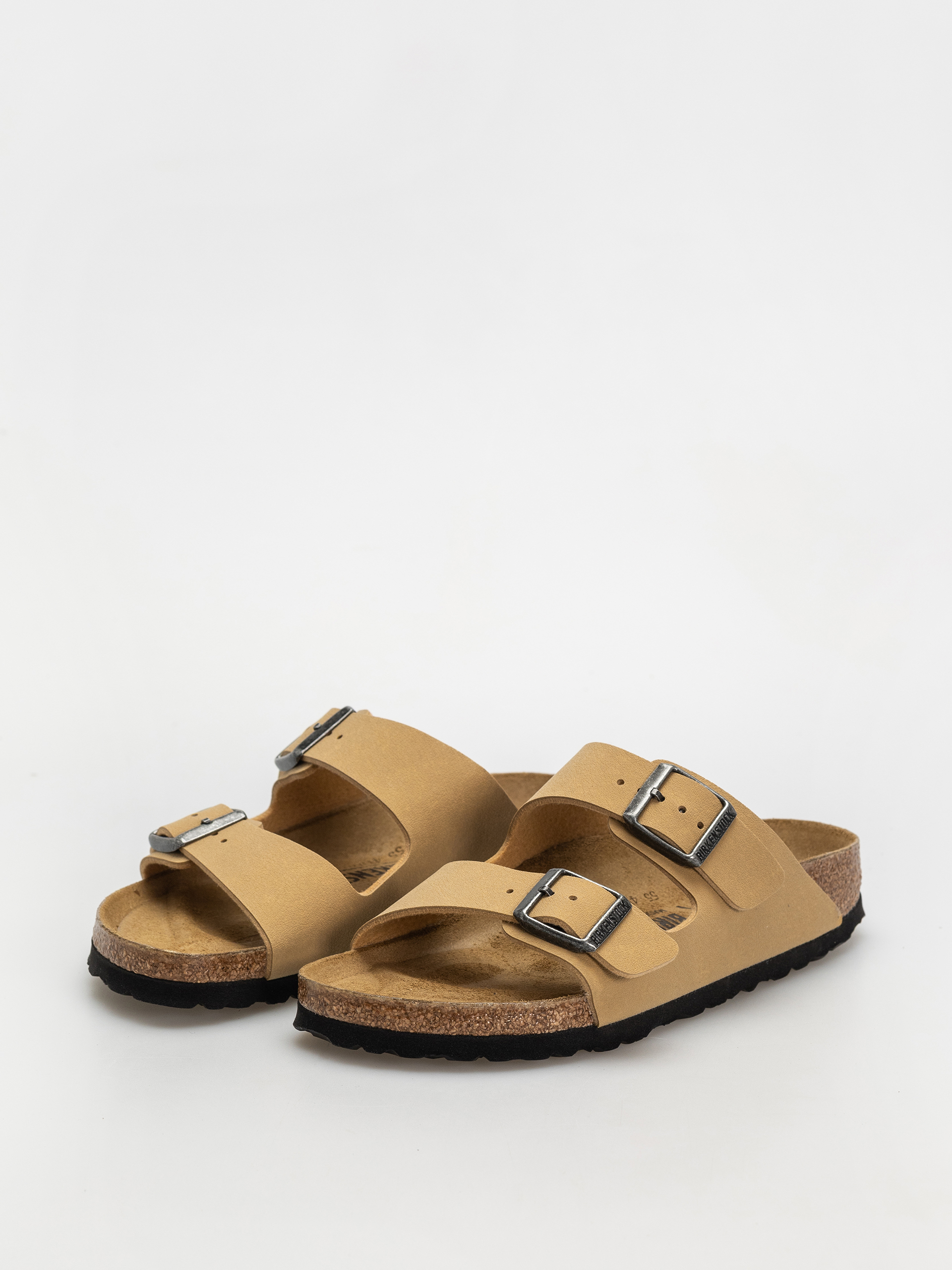 Șlapi Birkenstock Arizona Birkibuc Narrow Wmn (latte cream)
