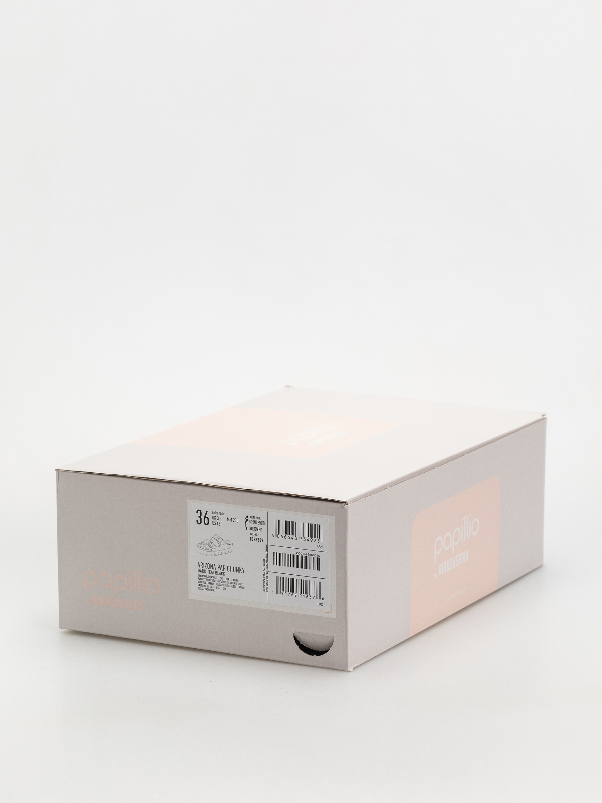 Șlapi Birkenstock Arizona Chunky Suede Narrow Wmn (dark tea/black)