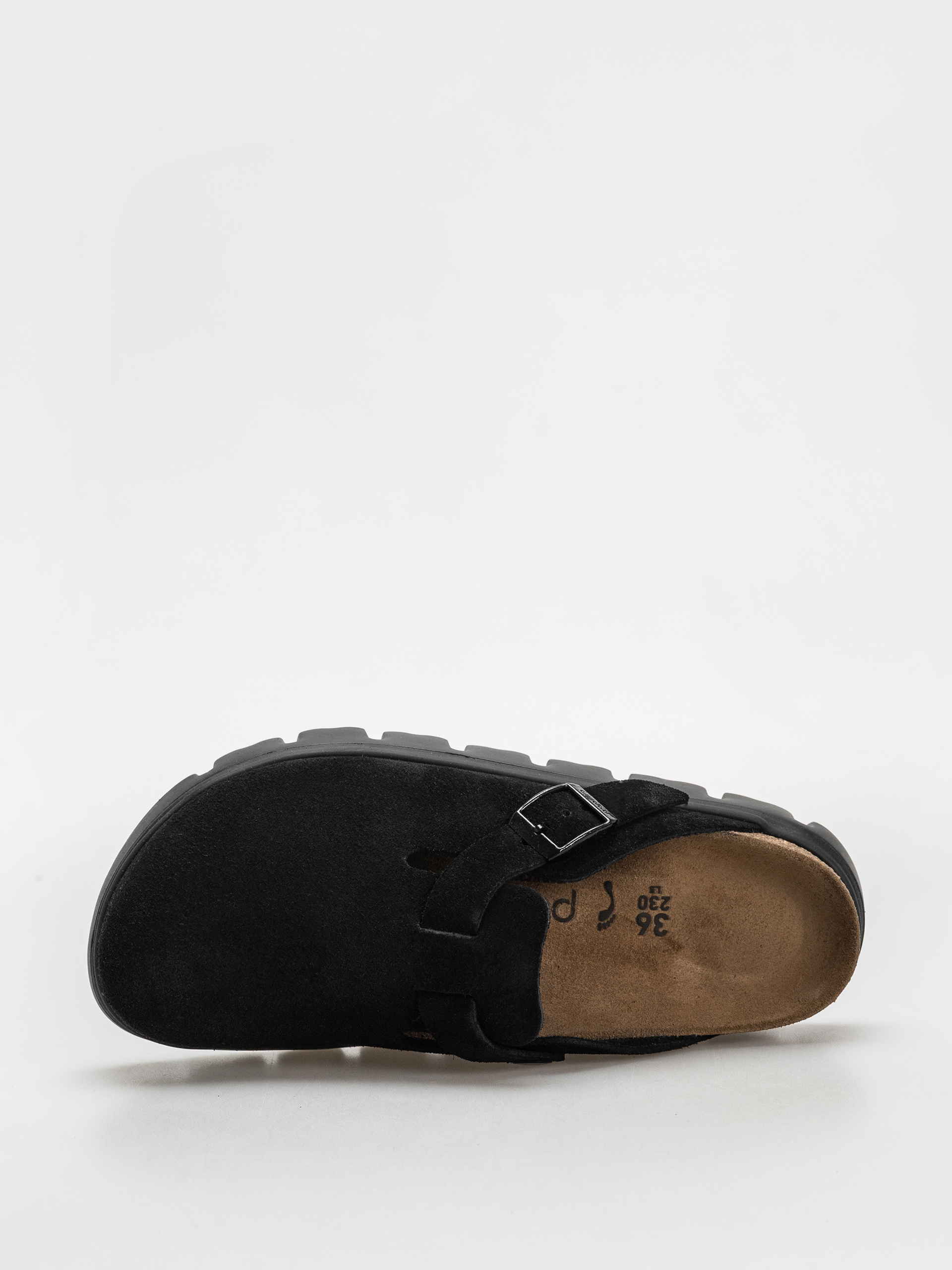 Șlapi Birkenstock Boston Chunky Suede Narrow Wmn (black/black)