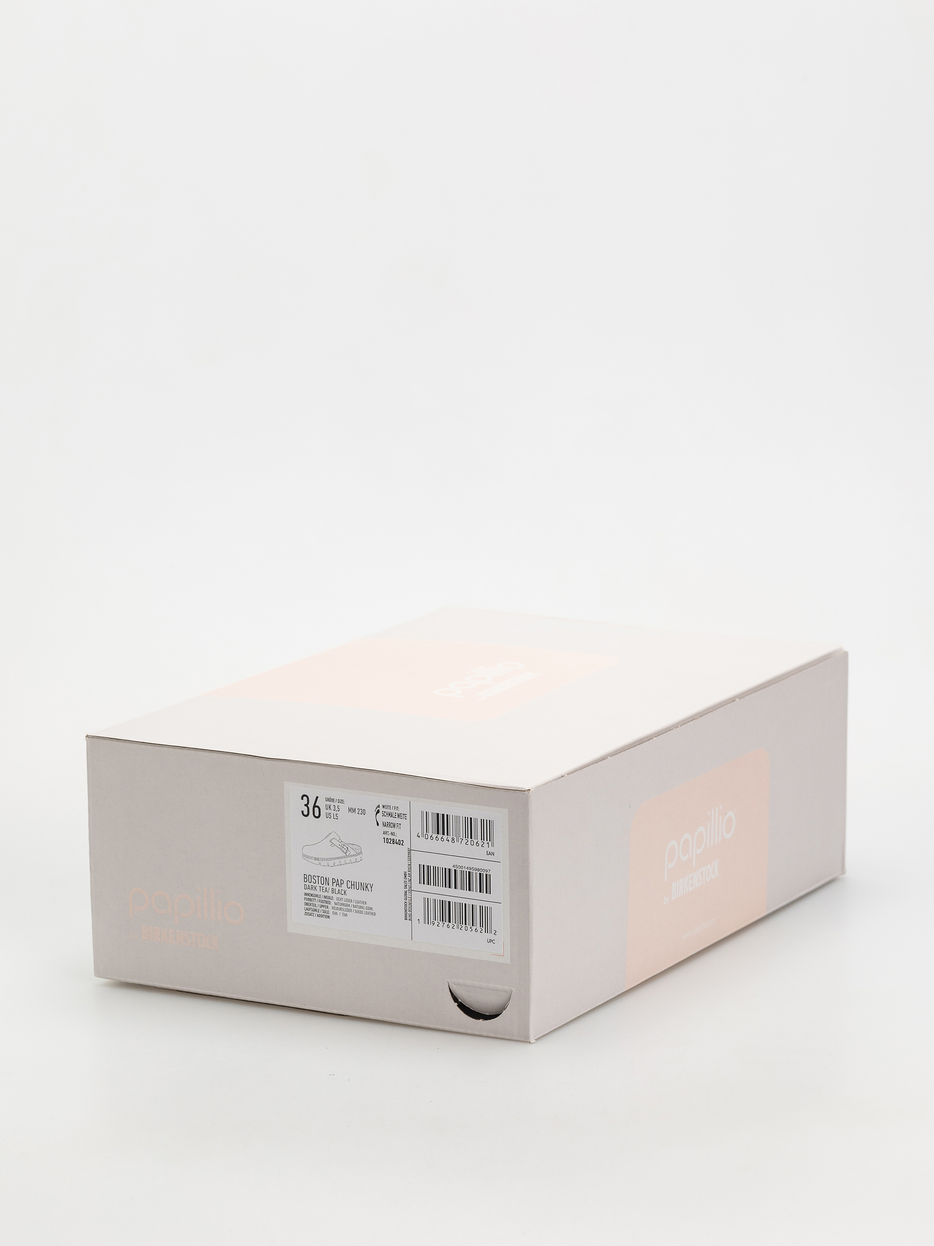 Șlapi Birkenstock Boston Chunky Suede Narrow Wmn (dark tea/black)