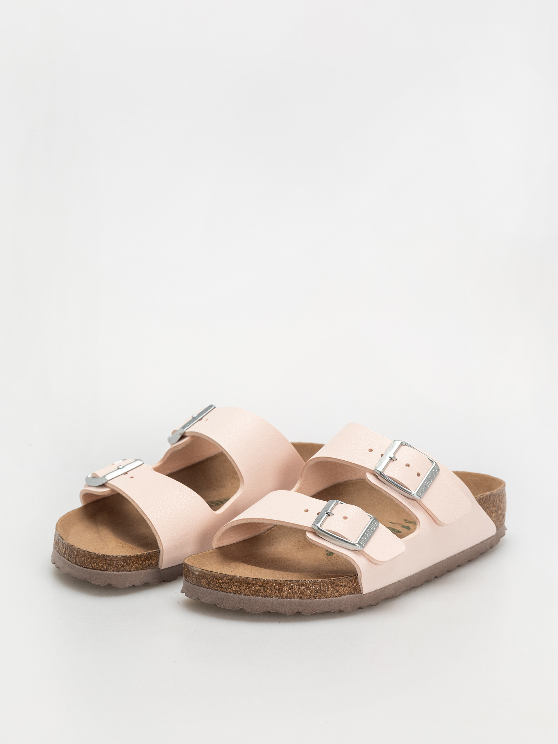 Șlapi Birkenstock Arizona Birko Flor Nubuck Narrow Wmn (light rose)