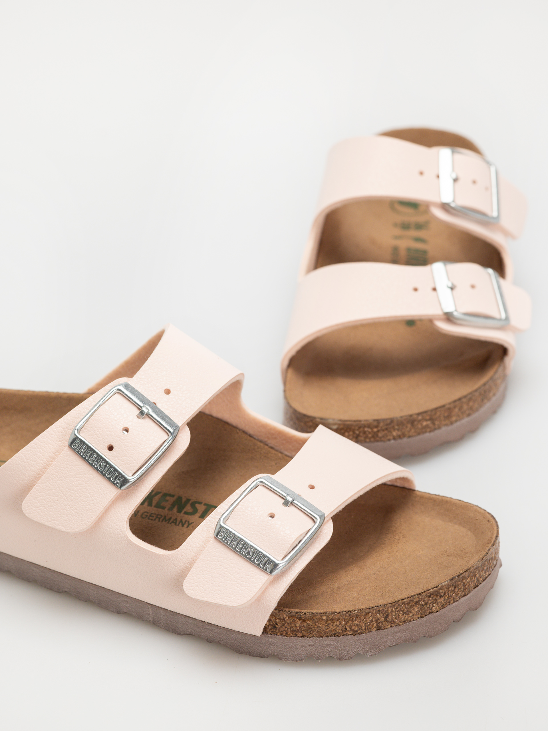 Șlapi Birkenstock Arizona Birko Flor Nubuck Narrow Wmn (light rose)