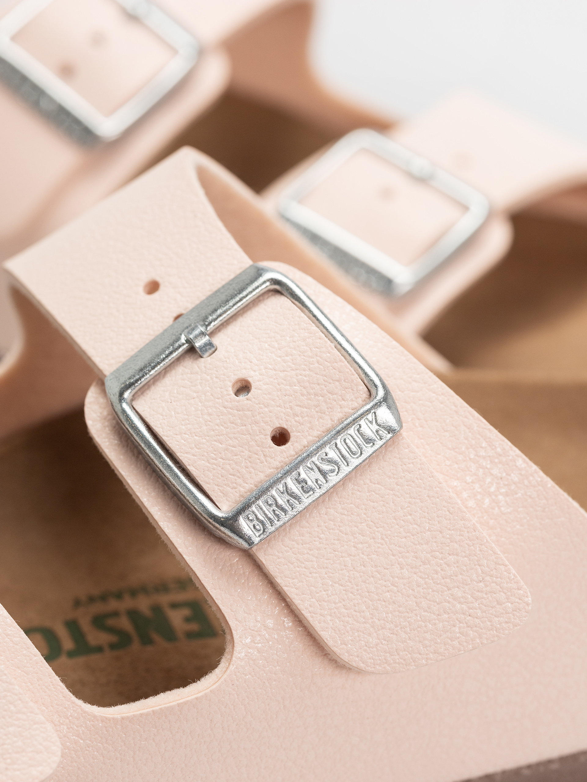 Șlapi Birkenstock Arizona Birko Flor Nubuck Narrow Wmn (light rose)