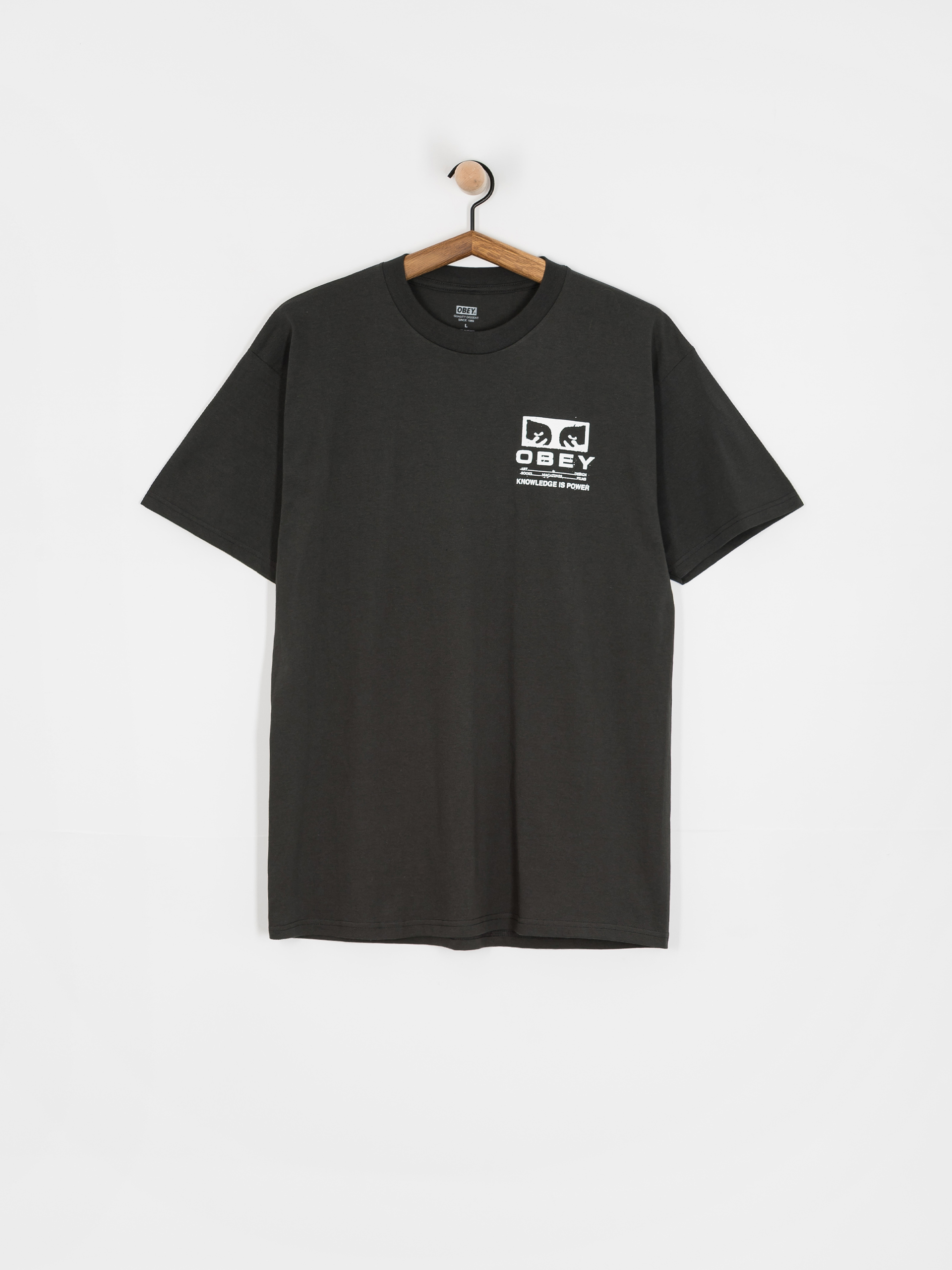 Tricou OBEY Permission (vintage black)