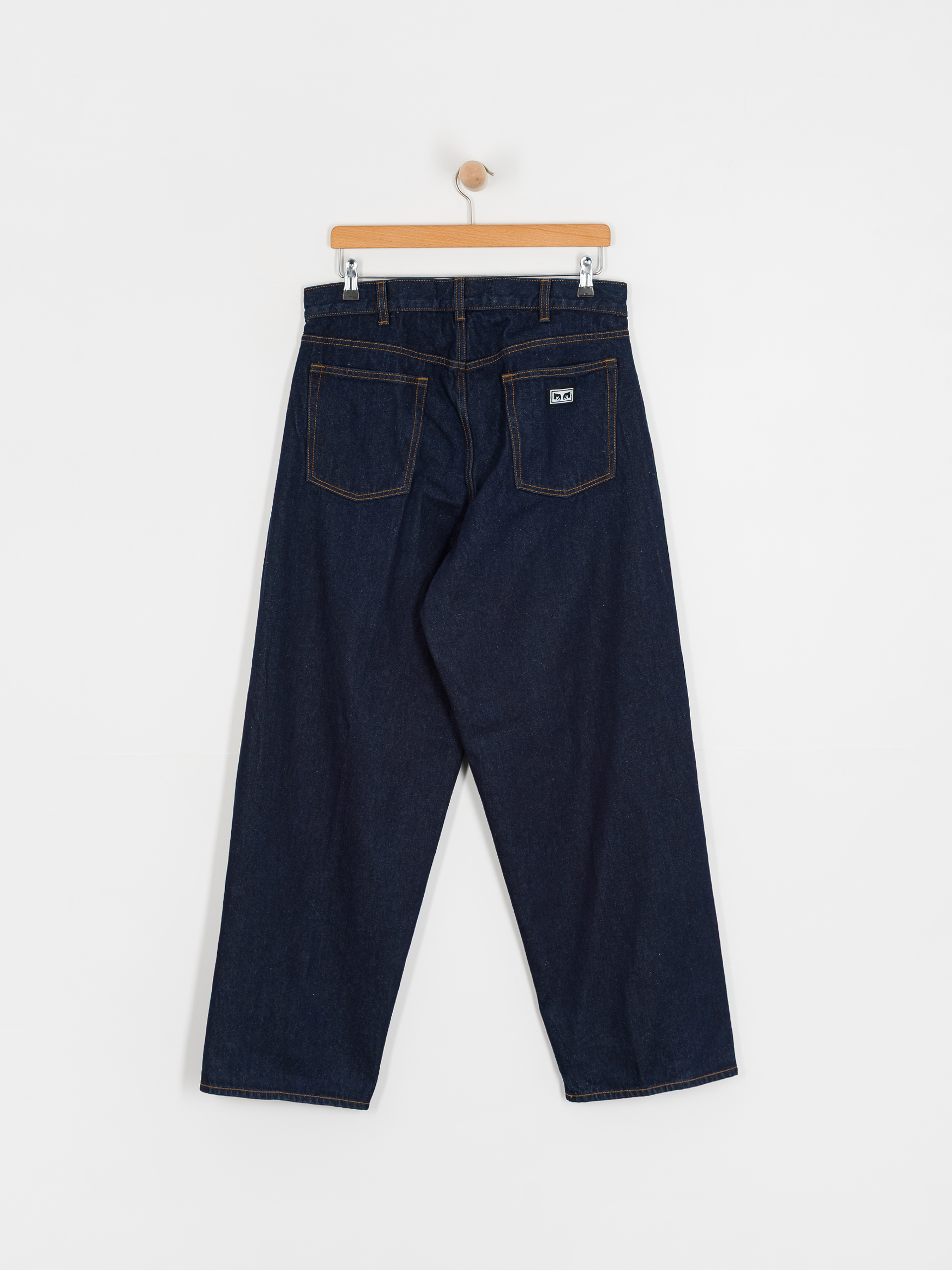 Pantaloni OBEY Bigwig Baggy Denim (rinse indigo)