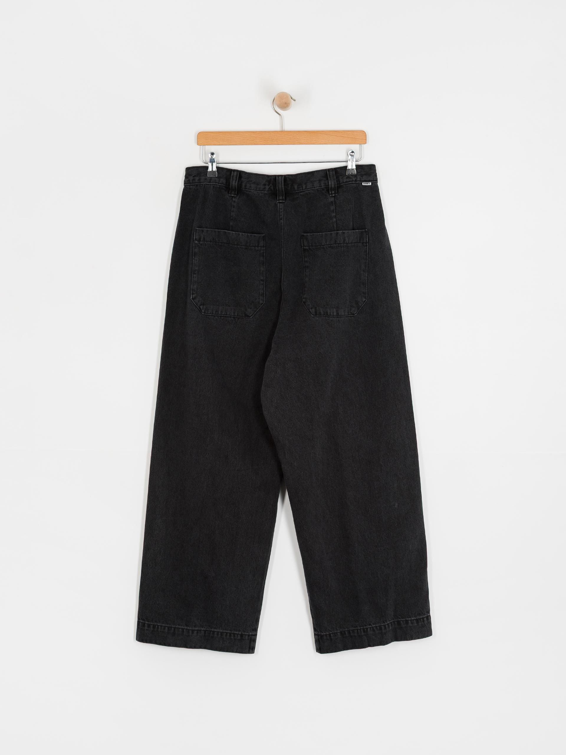 Pantaloni OBEY Oliver Denim Pleated (faded black)
