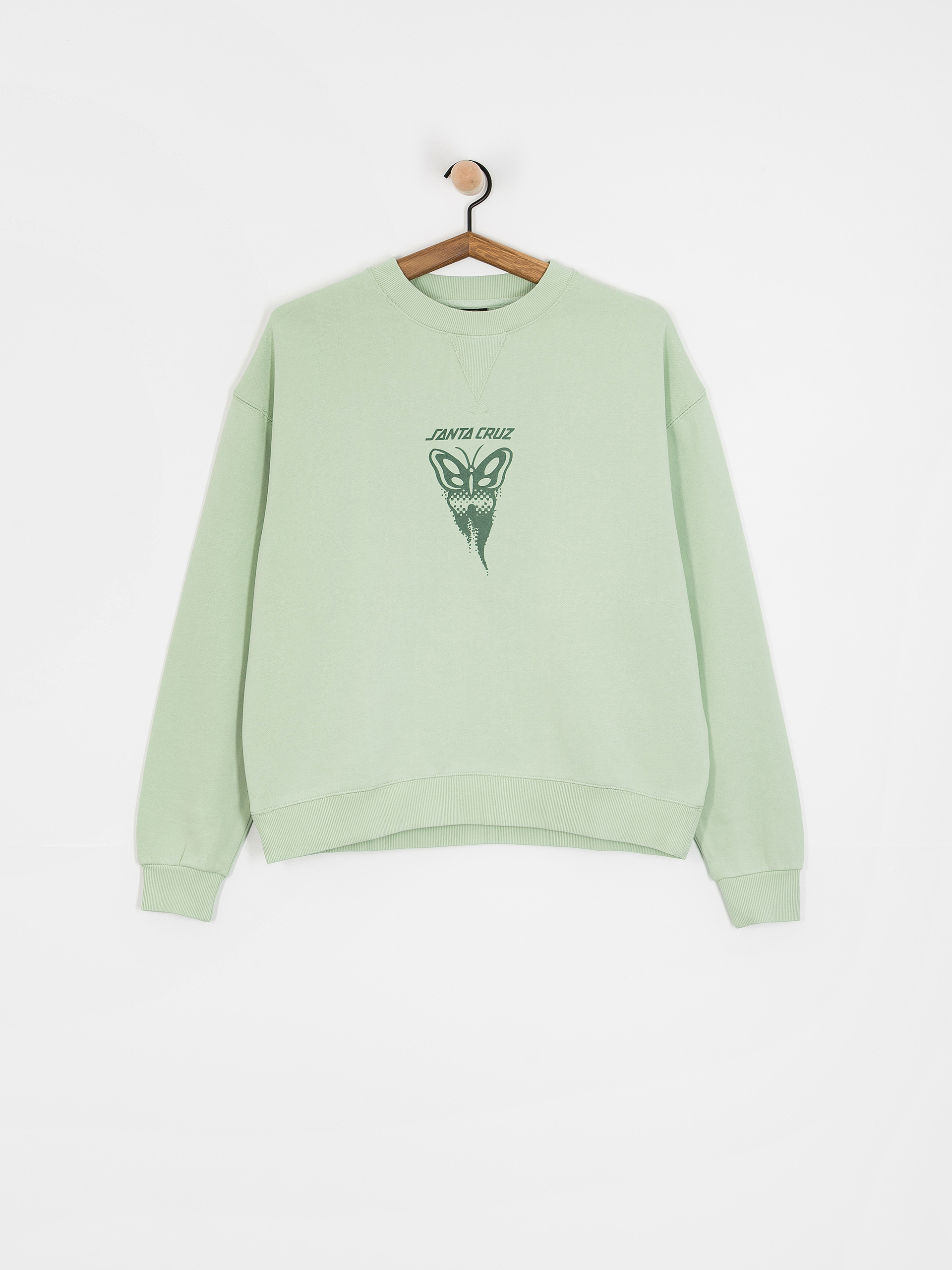 Hanorac Santa Cruz Asp Butterfly Crew Wmn (pale sage wash)