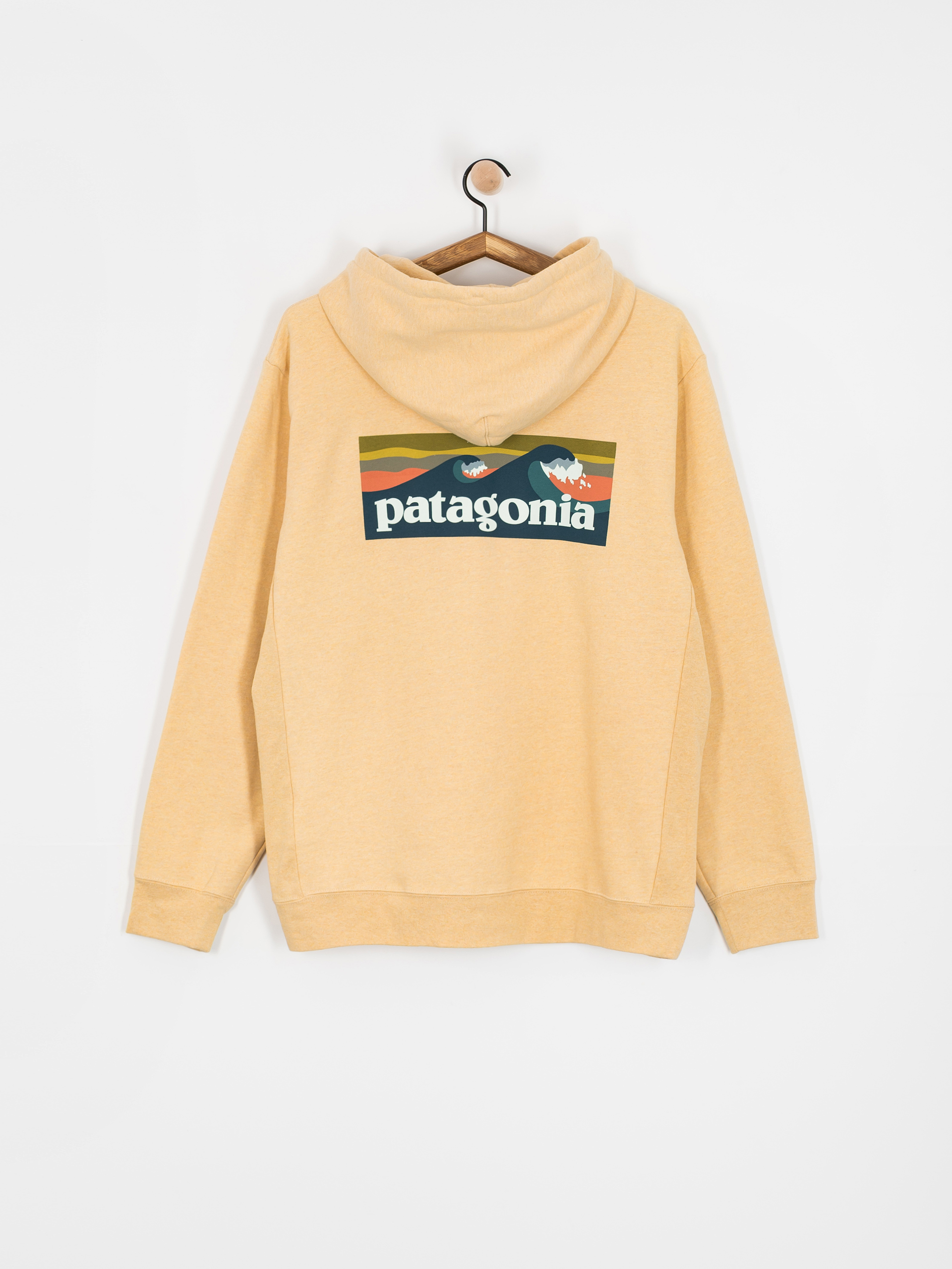 Hanorac cu glugă Patagonia Boardshort Logo Uprisal HD (beeswax tan)