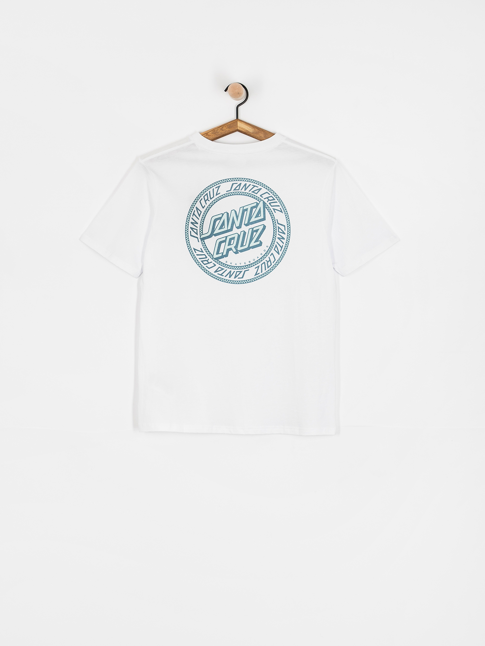 Tricou Santa Cruz Check Outline Ringed Dot Wmn (white)
