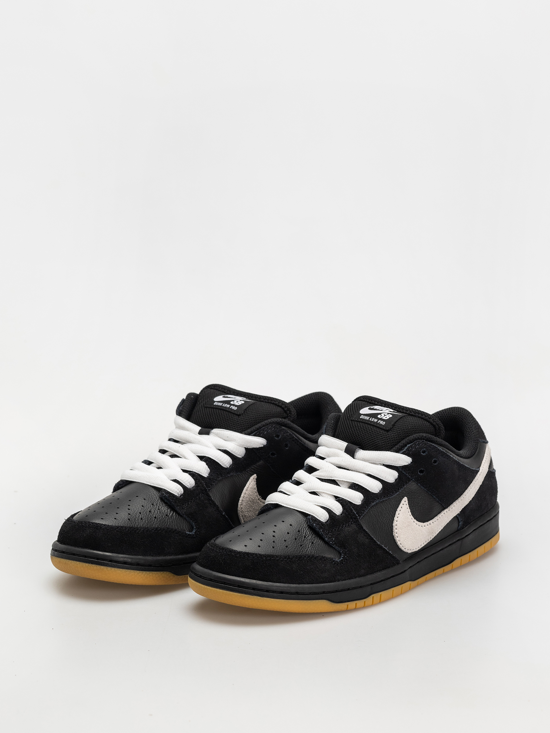 Pantofi Nike SB Dunk Low Pro (black/white black gum light brown)