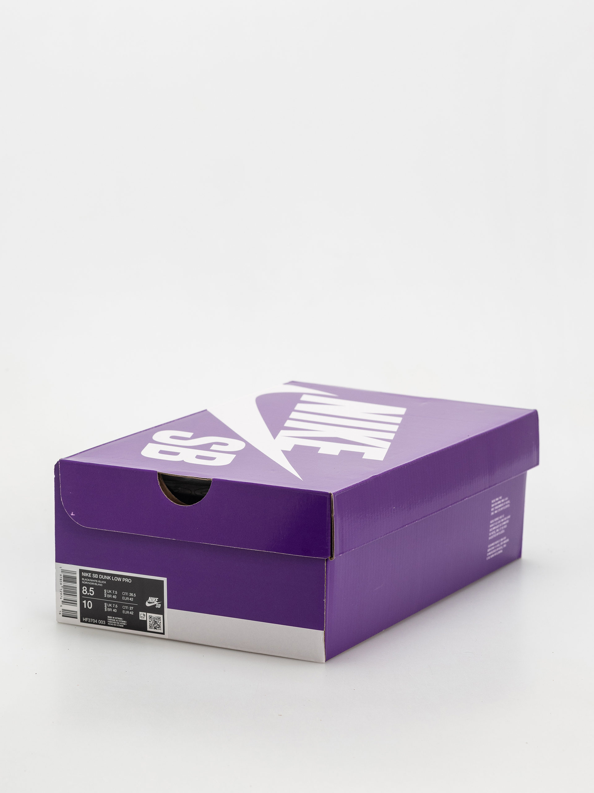 Pantofi Nike SB Dunk Low Pro (black/white black gum light brown)