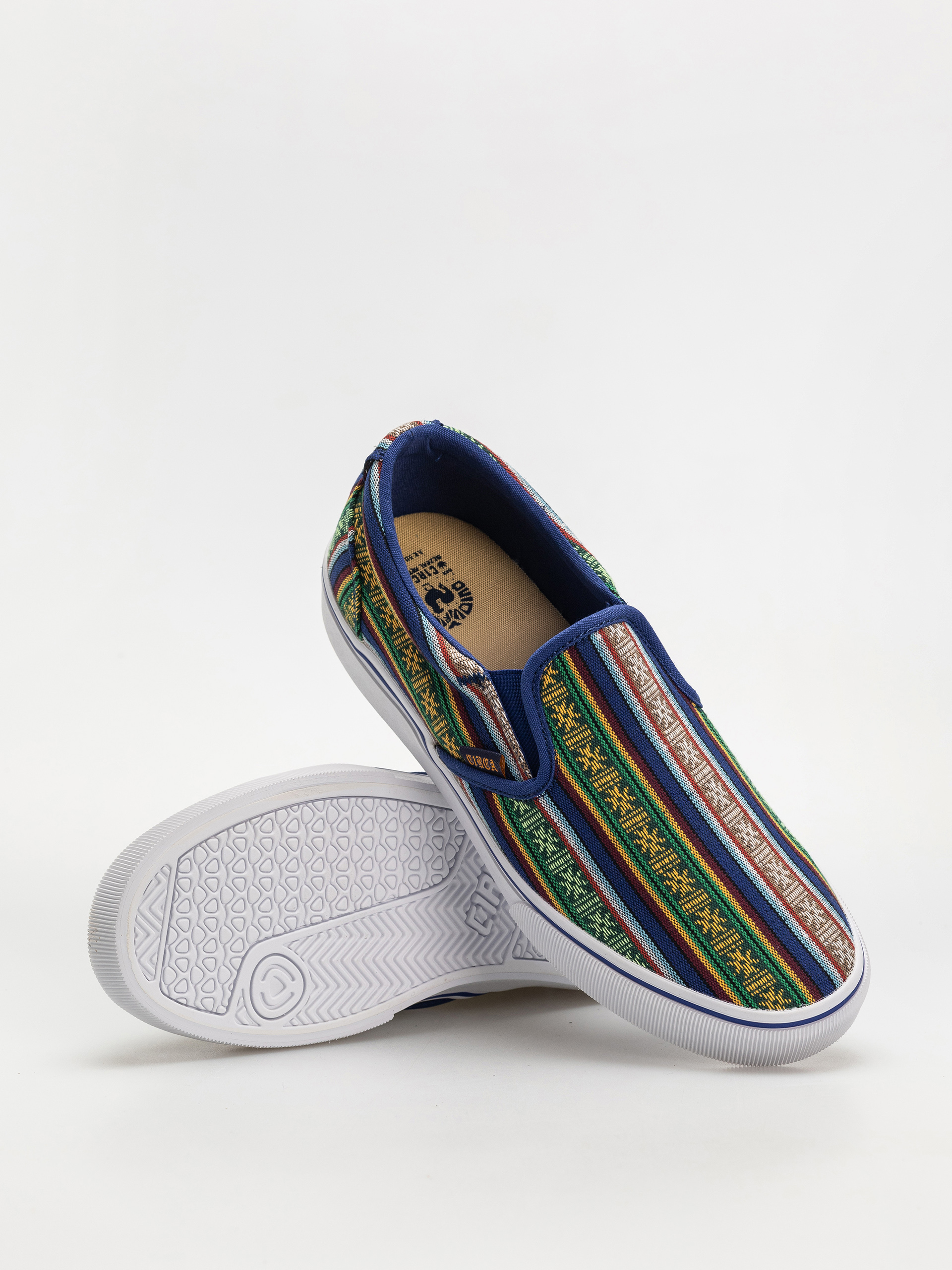 Pantofi Circa 50 Slips QQRQ (zapotec blue/white)