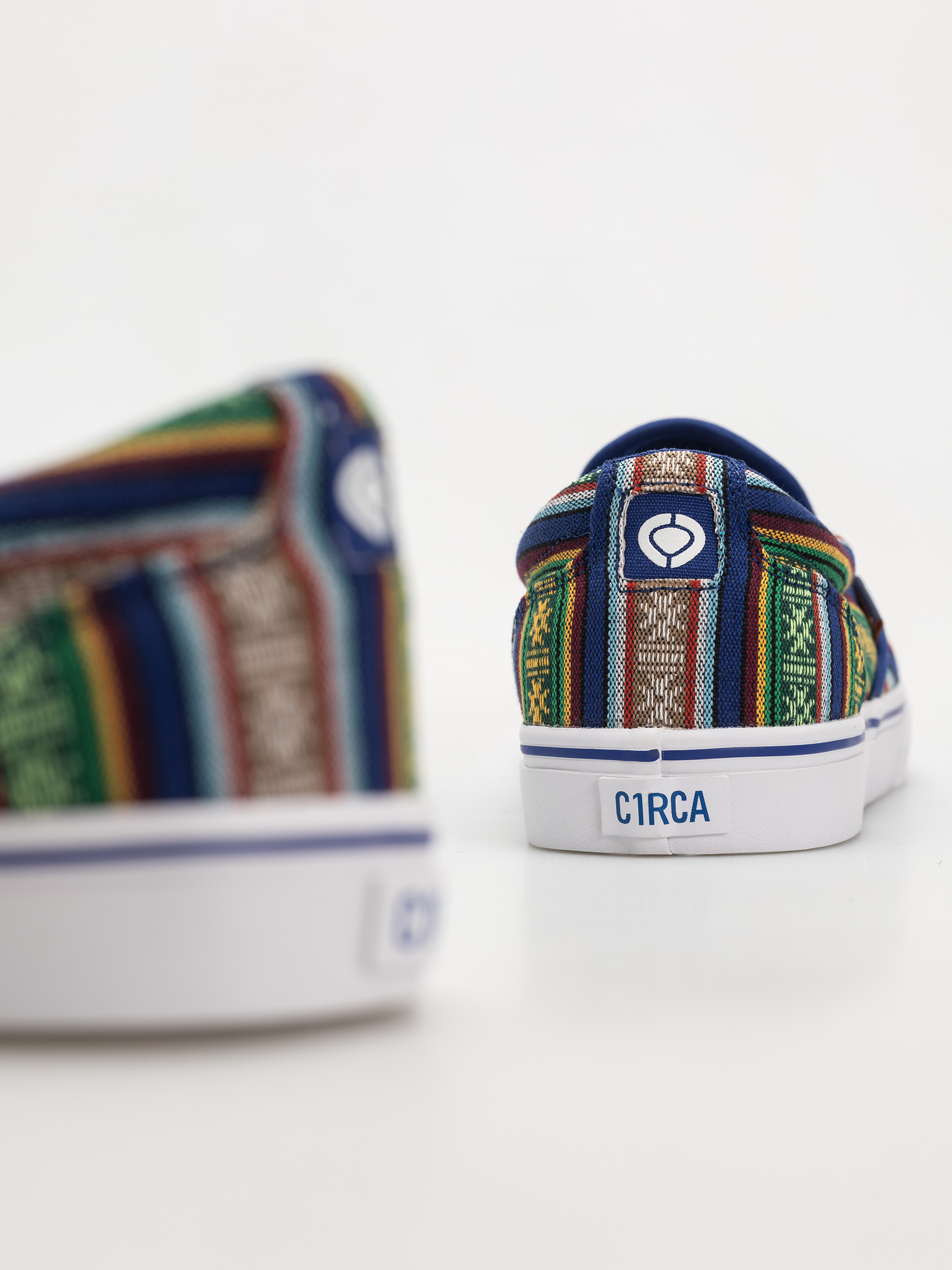 Pantofi Circa 50 Slips QQRQ (zapotec blue/white)