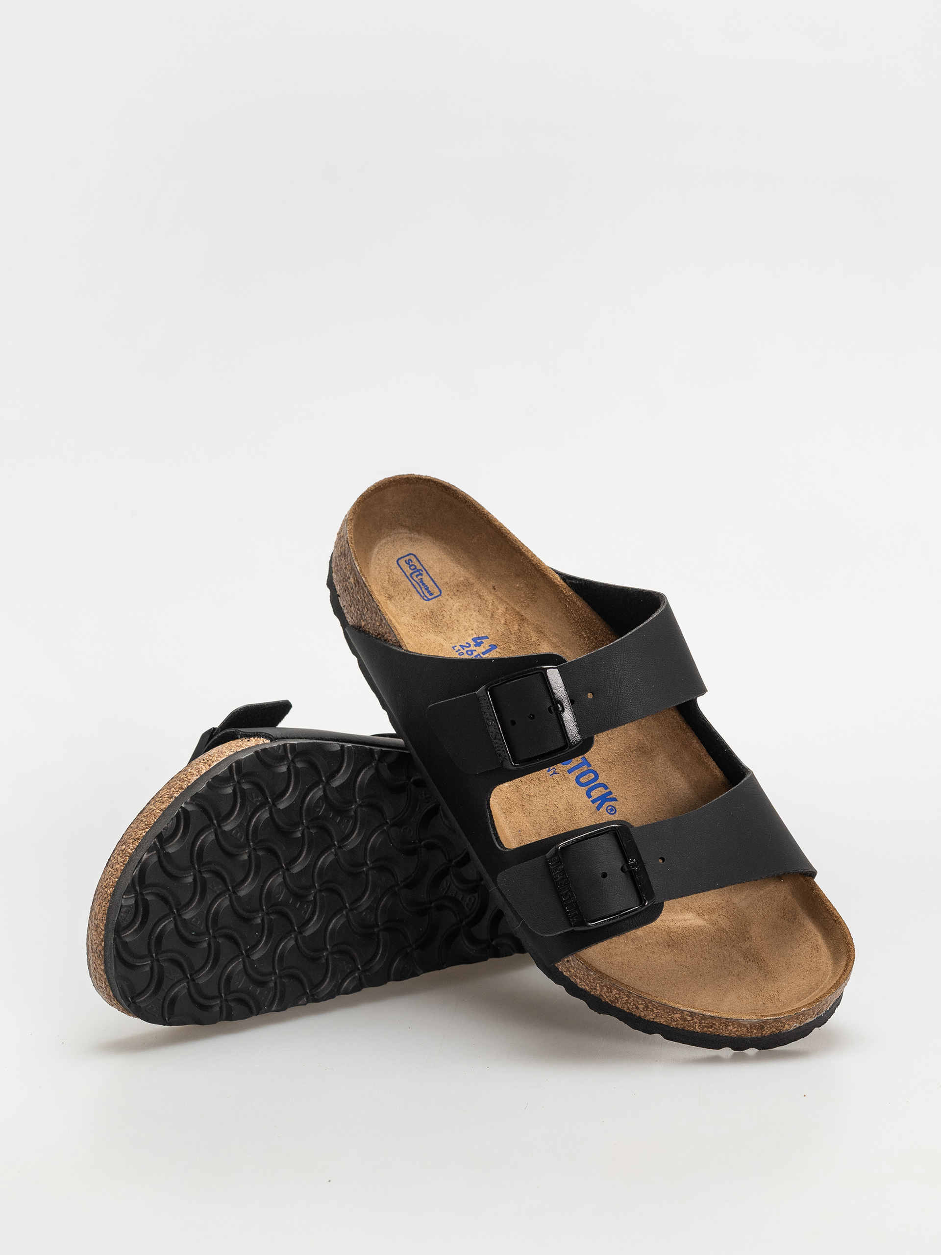 Șlapi Birkenstock Arizona Briko Flor Regular (black)