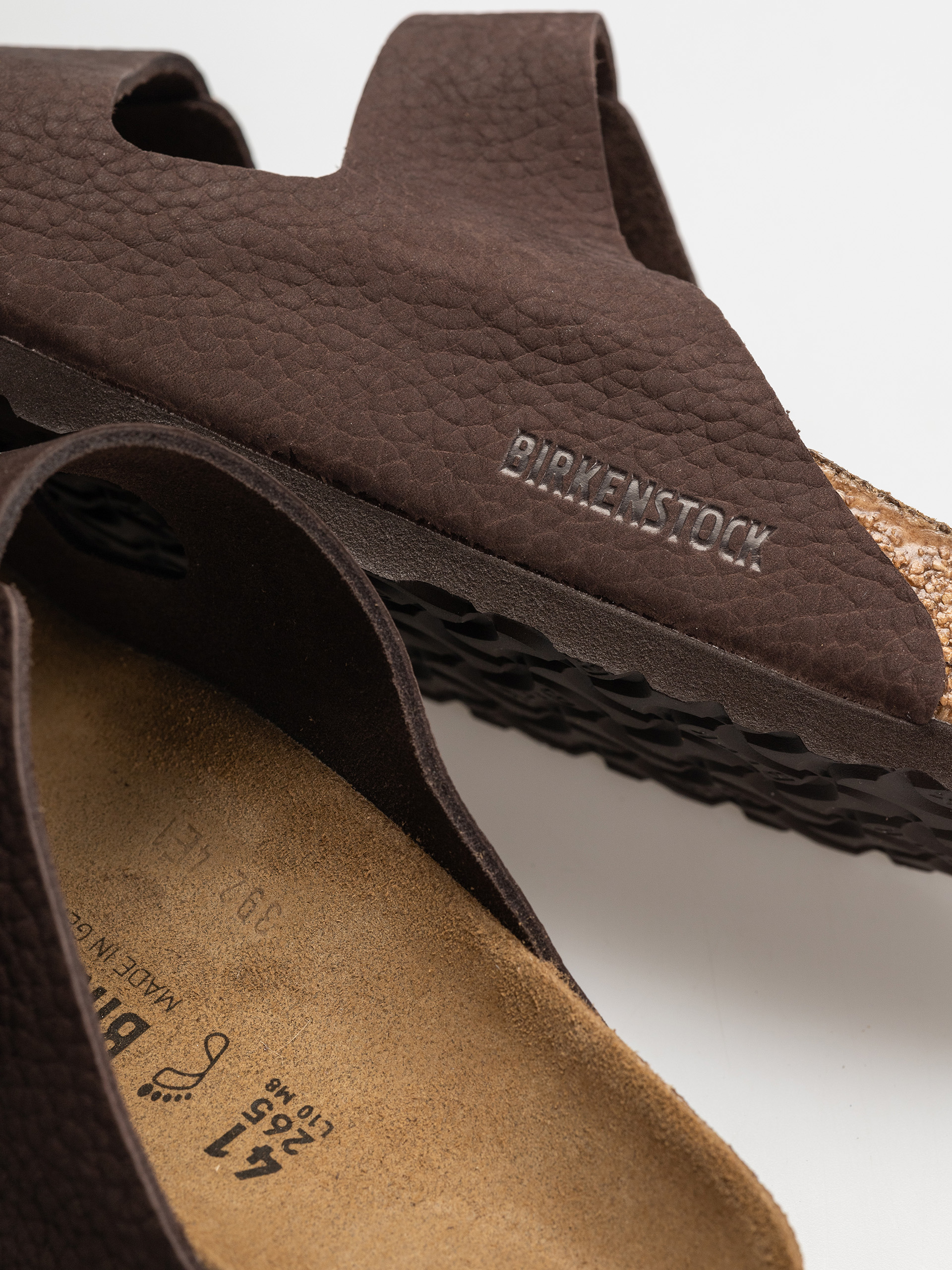 Șlapi Birkenstock Arizona Nubuck Leather Regular (desert buck roast)