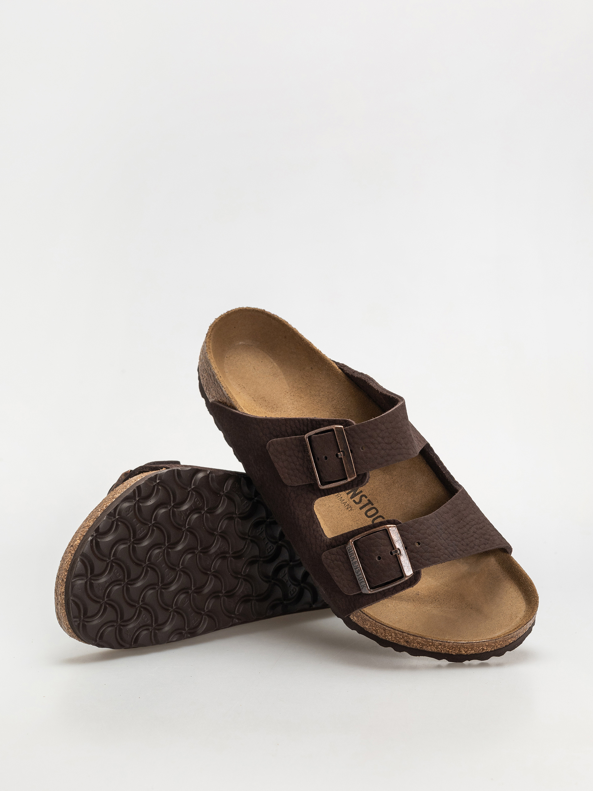 Șlapi Birkenstock Arizona Nubuck Leather Regular (desert buck roast)