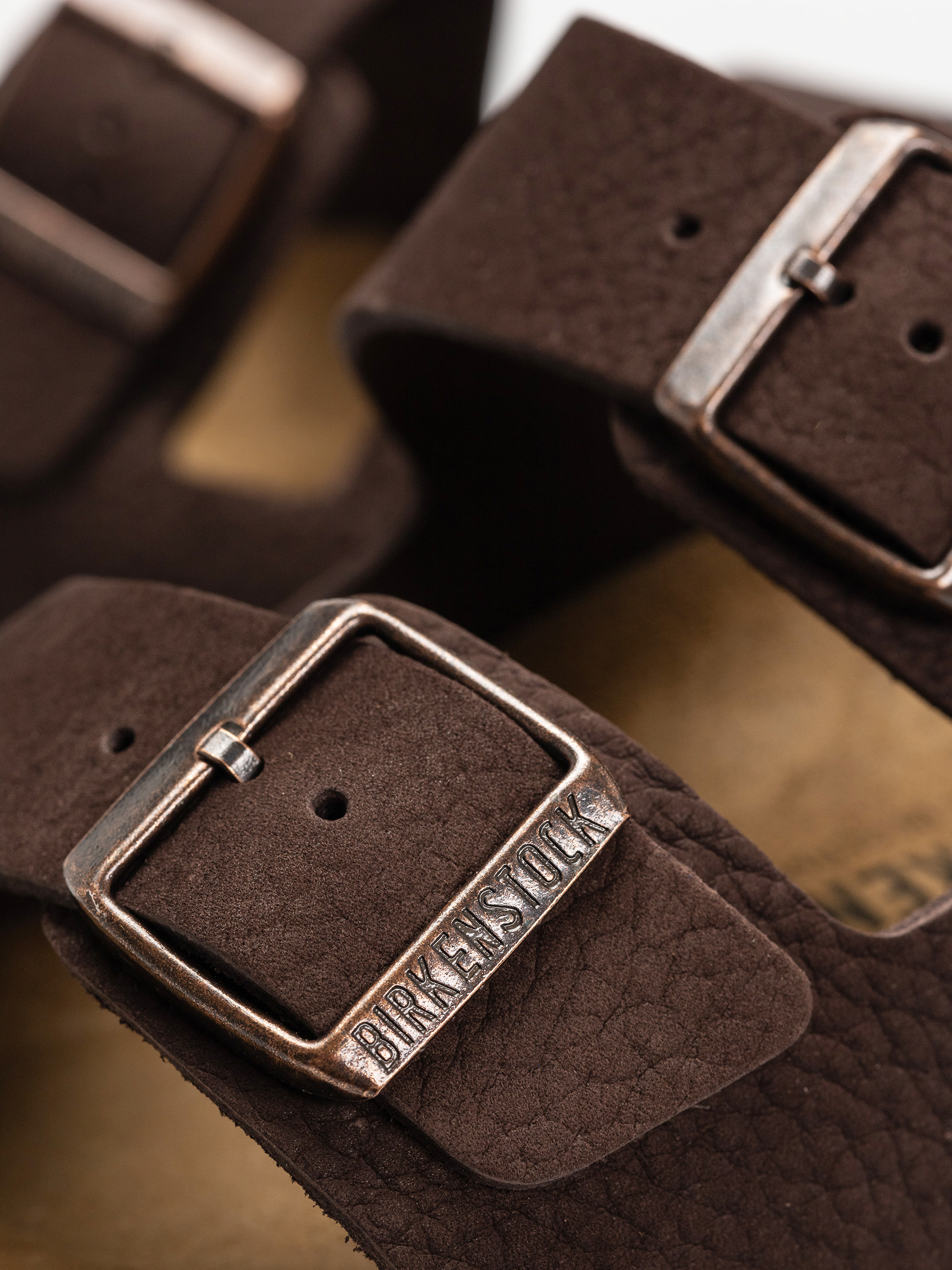 Șlapi Birkenstock Arizona Nubuck Leather Regular (desert buck roast)