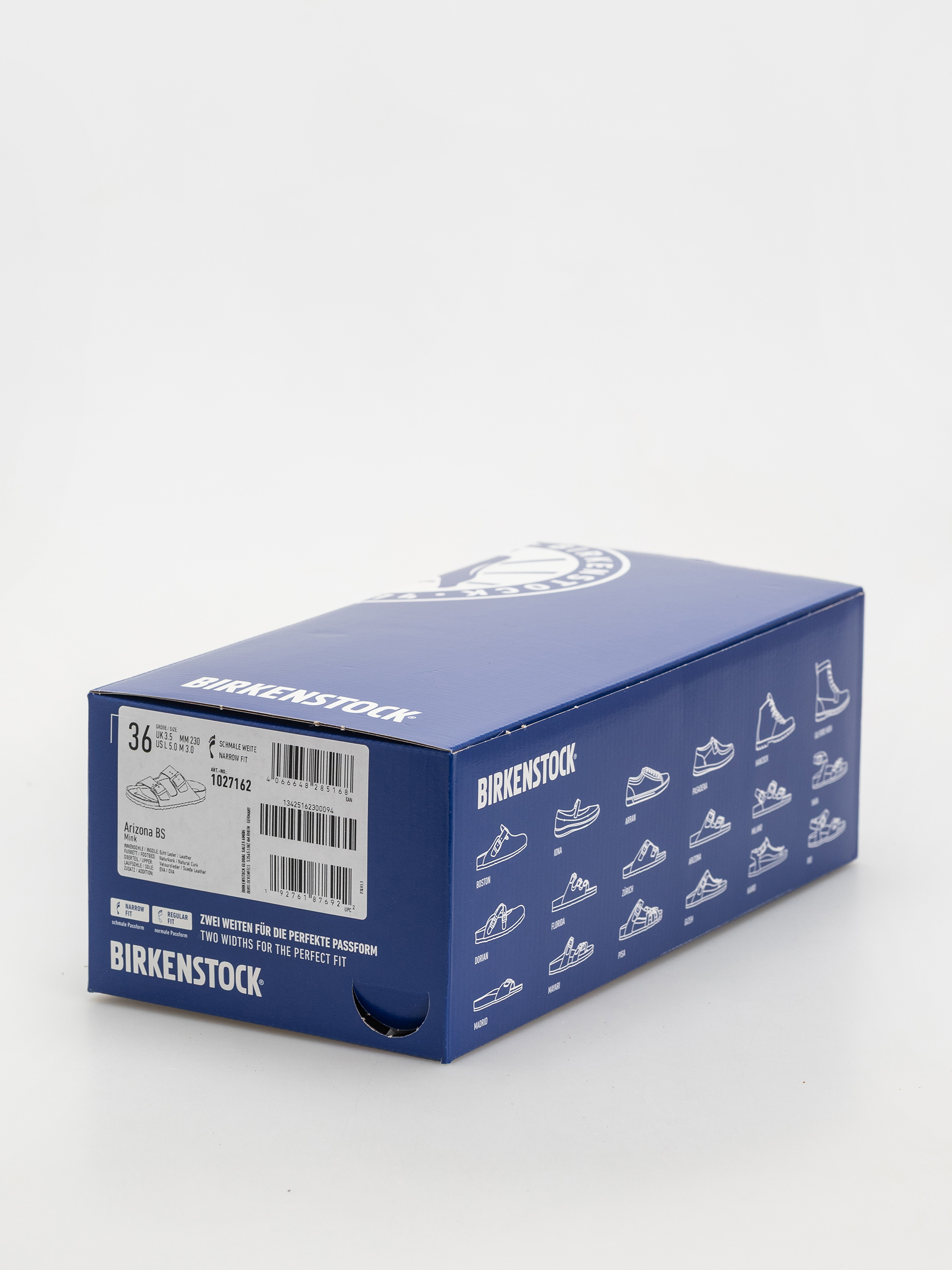 Șlapi Birkenstock Arizona Suede Leather Narrow Wmn (mink)