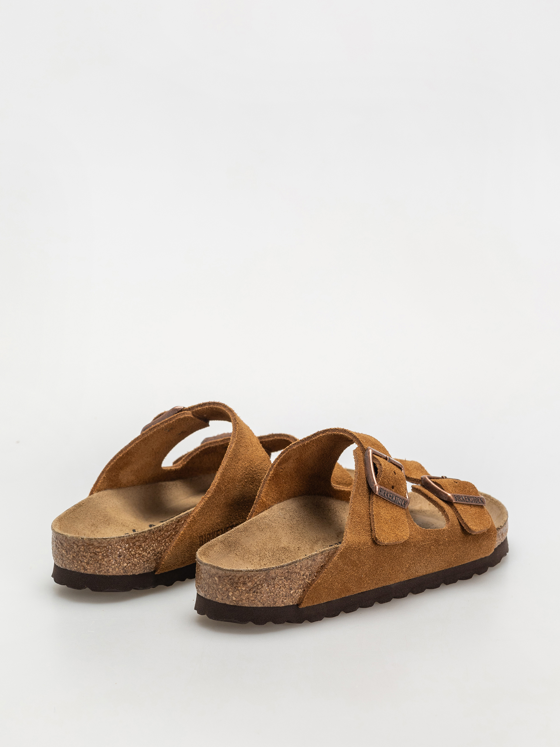 Șlapi Birkenstock Arizona Suede Leather Narrow Wmn (mink)