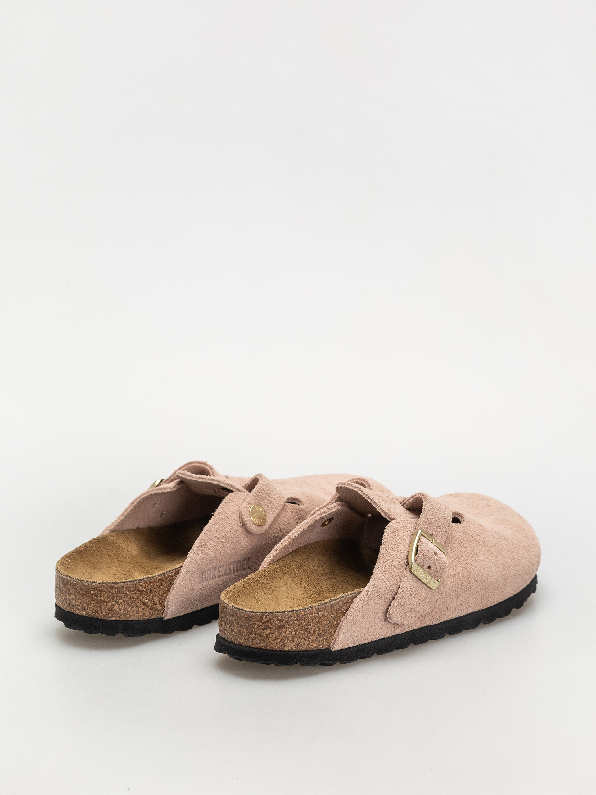 Șlapi Birkenstock Boston Suede Leather Narrow Wmn (light rose)