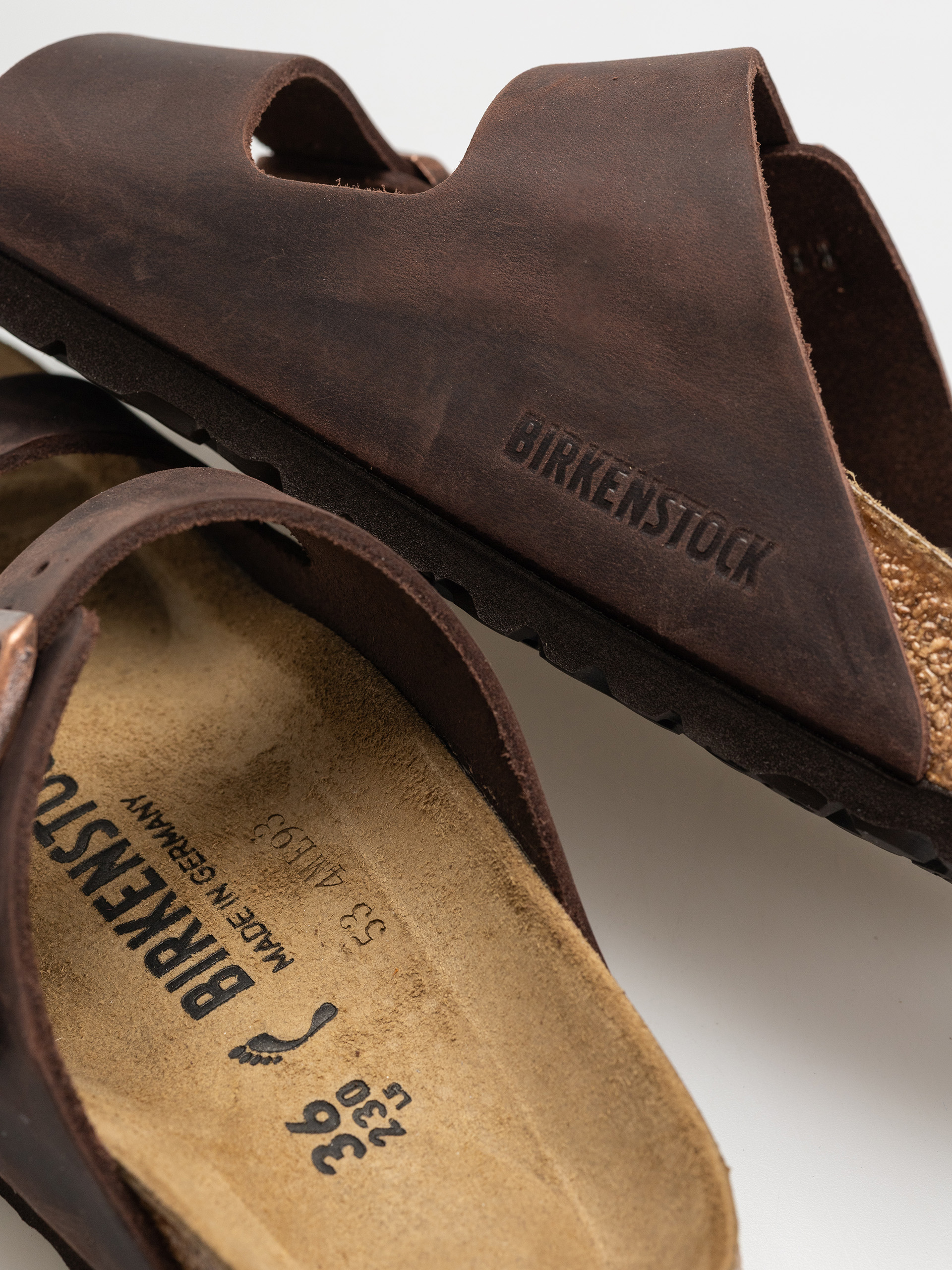 Șlapi Birkenstock Arizona Oiled Leather Narrow Wmn (habana)