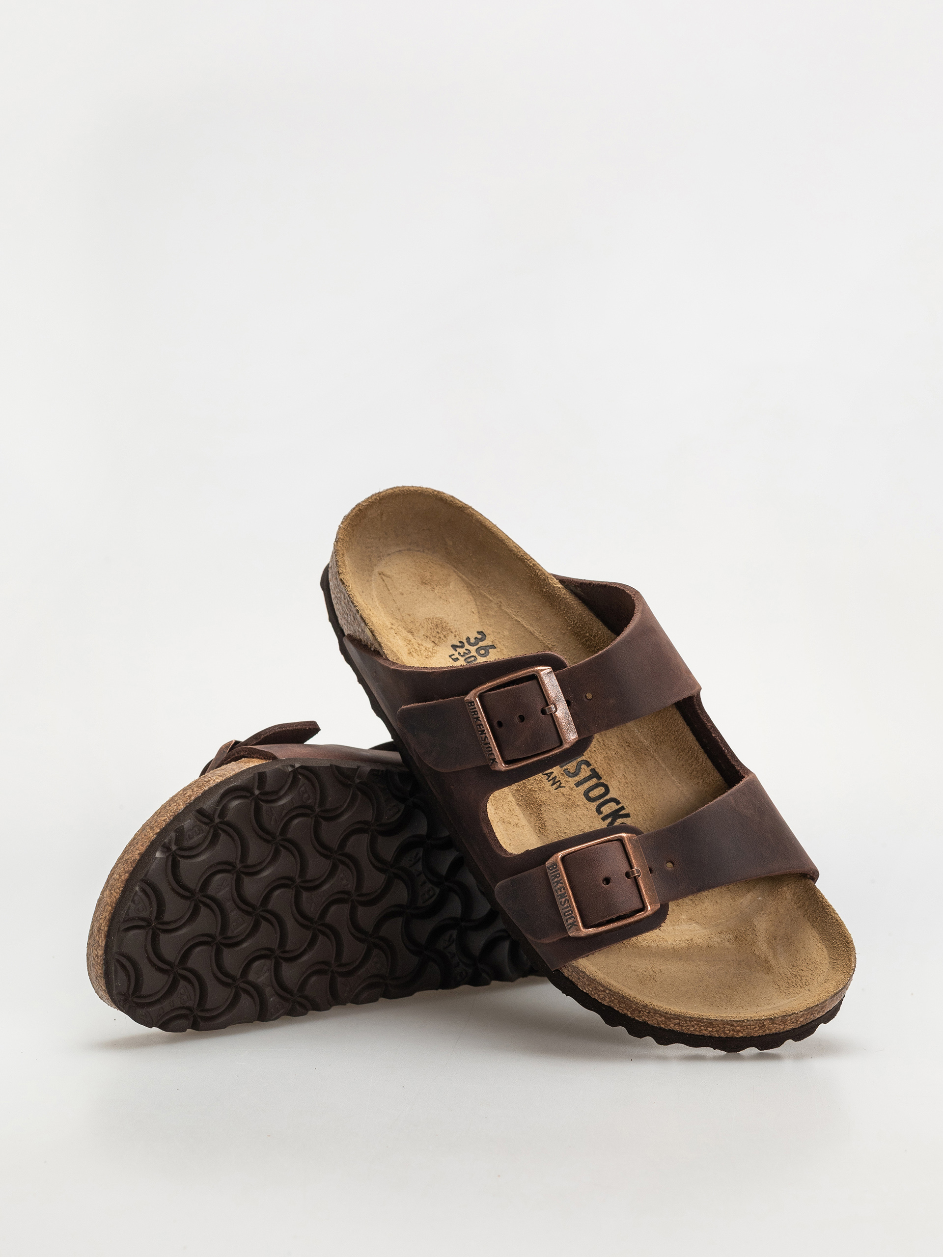 Șlapi Birkenstock Arizona Oiled Leather Narrow Wmn (habana)