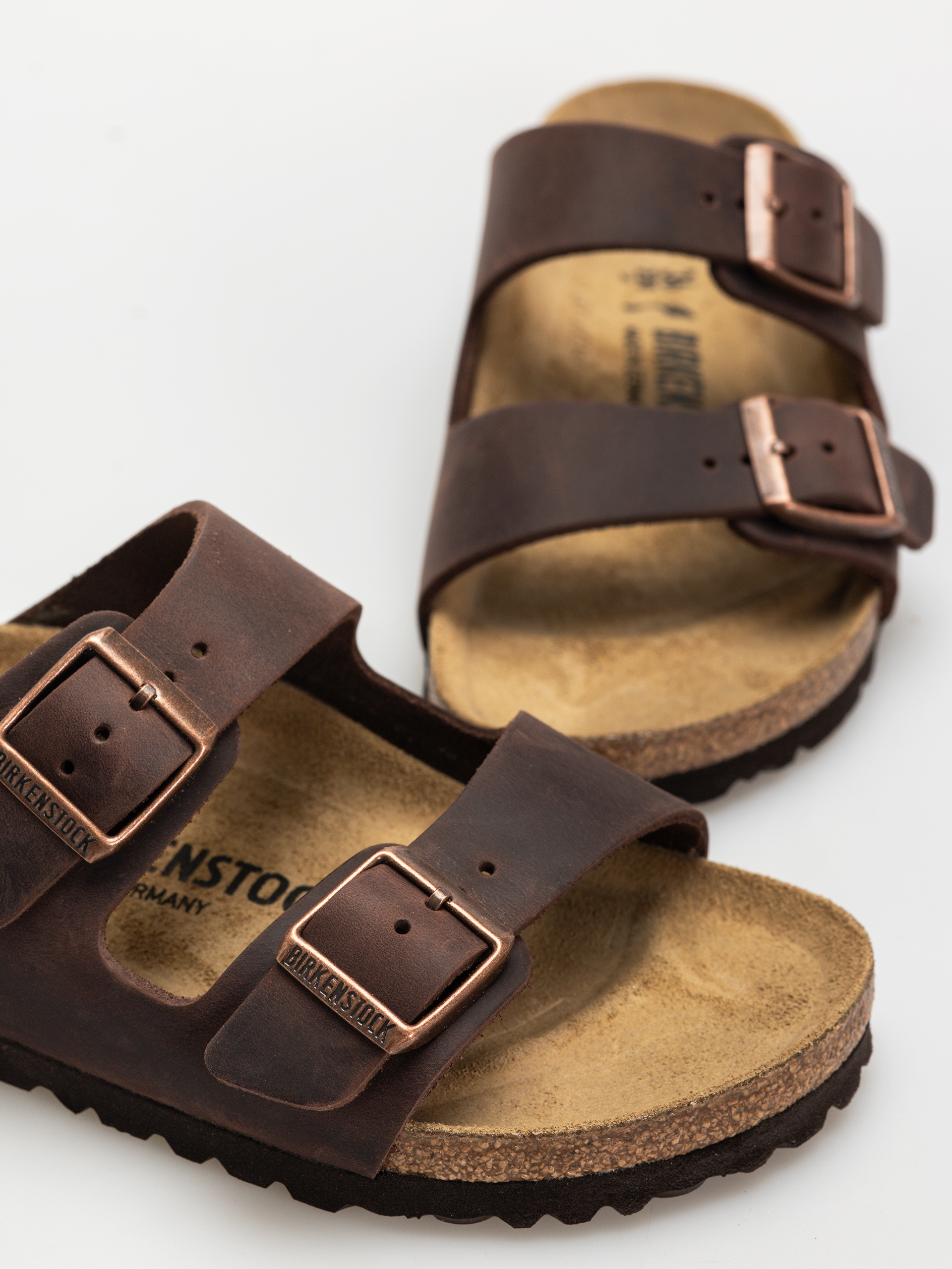 Șlapi Birkenstock Arizona Oiled Leather Narrow Wmn (habana)