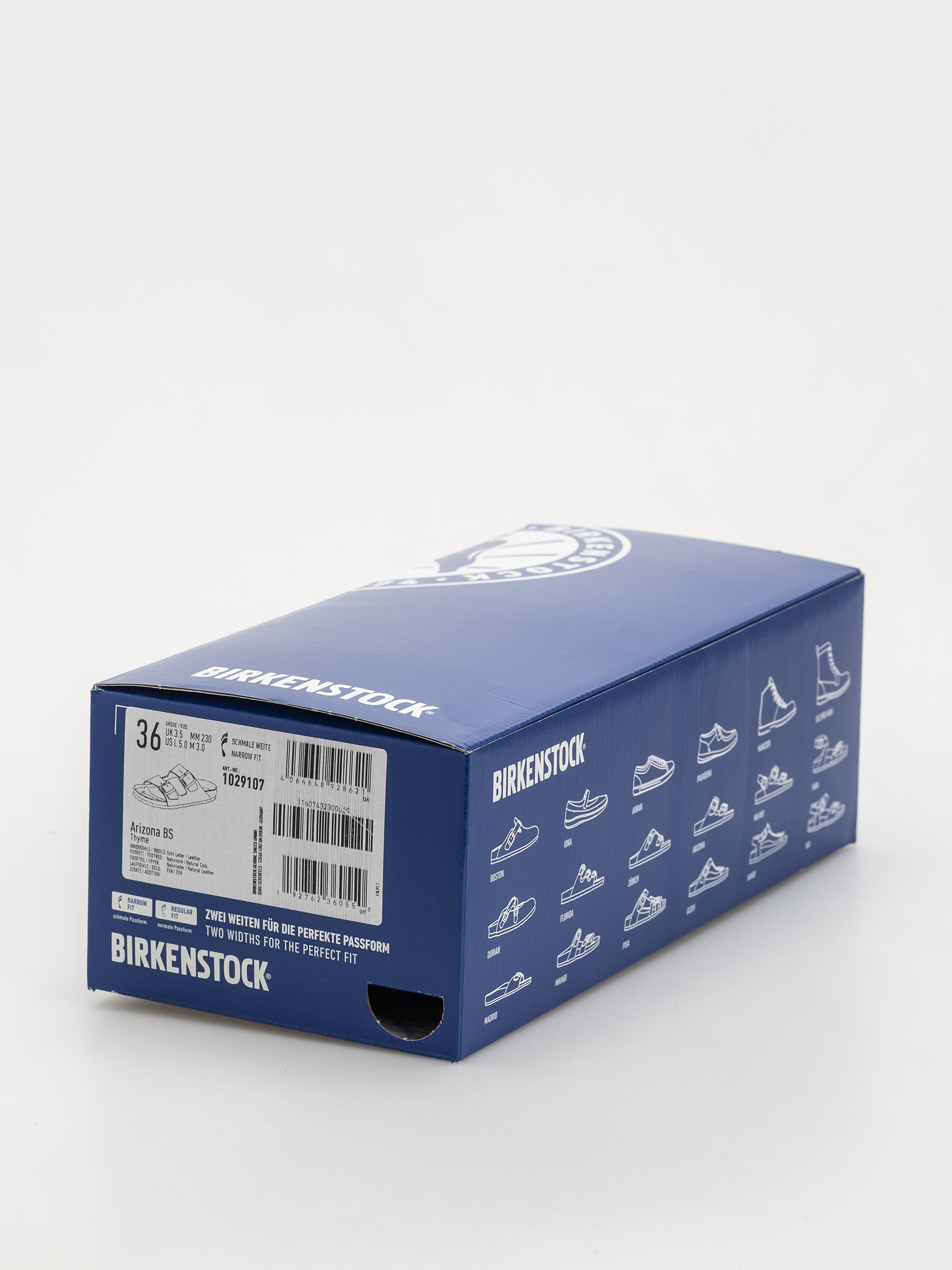 Șlapi Birkenstock Arizona Natural Leather Narrow Wmn (thyme)