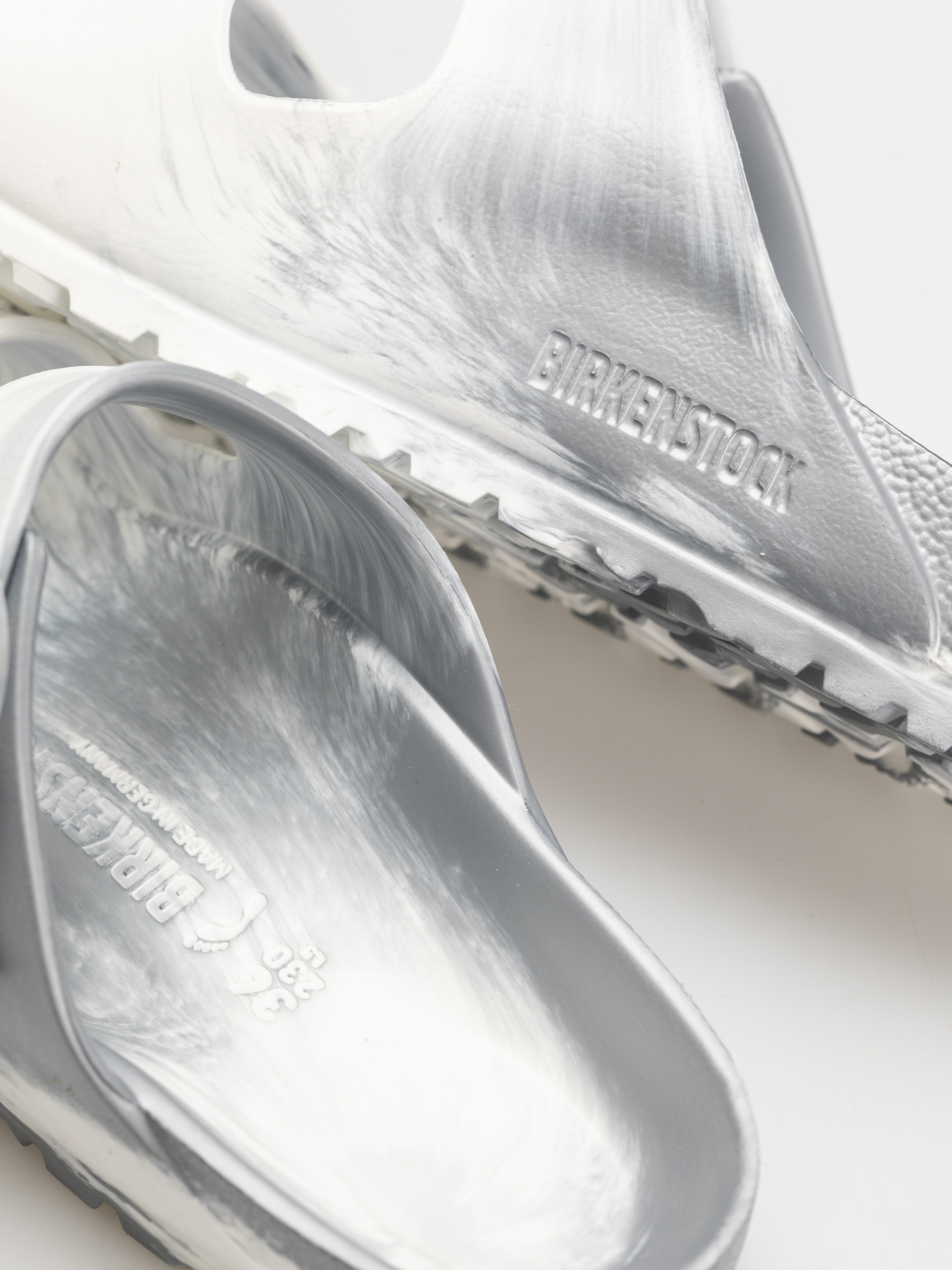 Șlapi Birkenstock Arizona EVA Narrow Wmn (metallic silver multi)