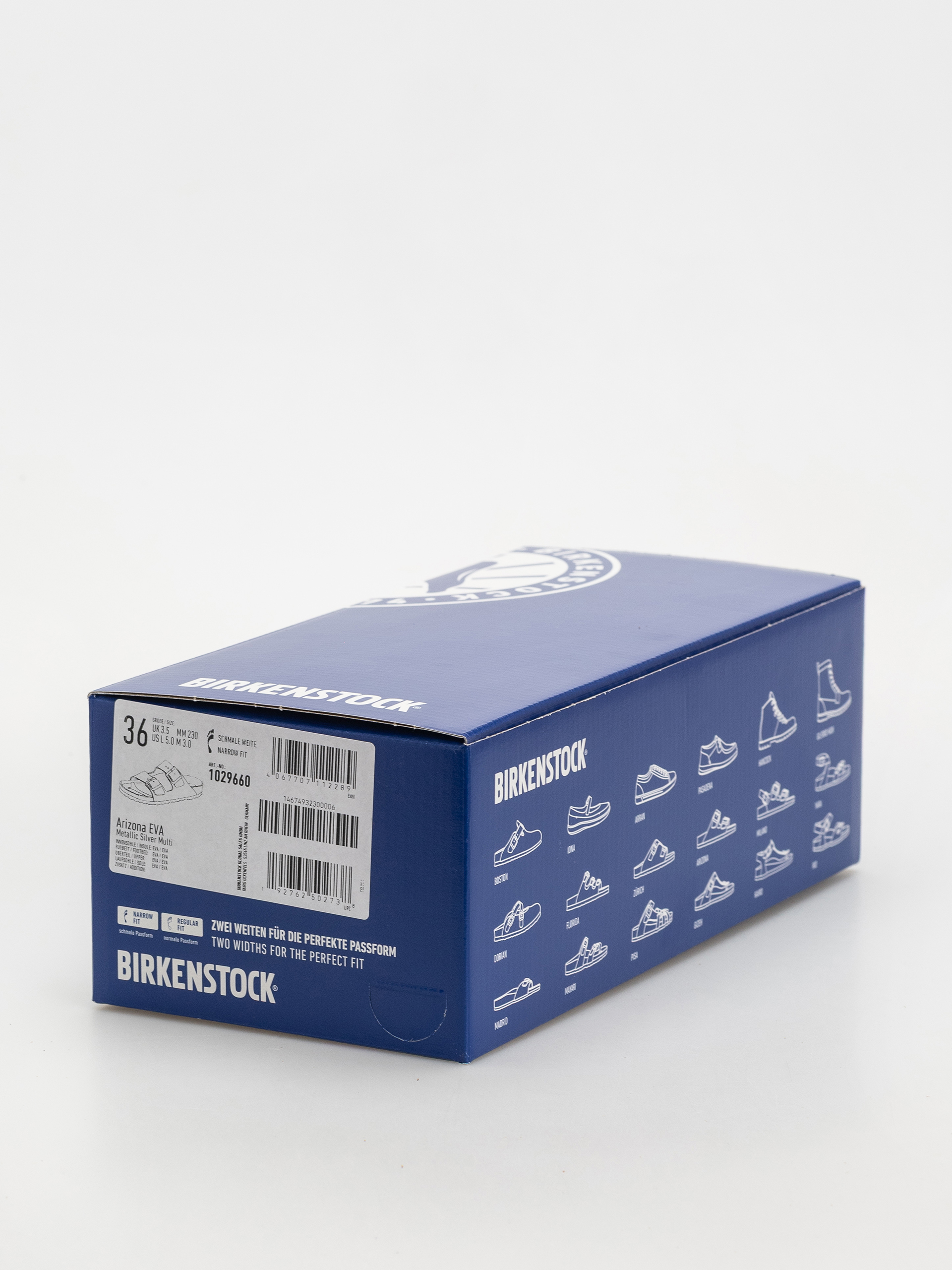 Șlapi Birkenstock Arizona EVA Narrow Wmn (metallic silver multi)