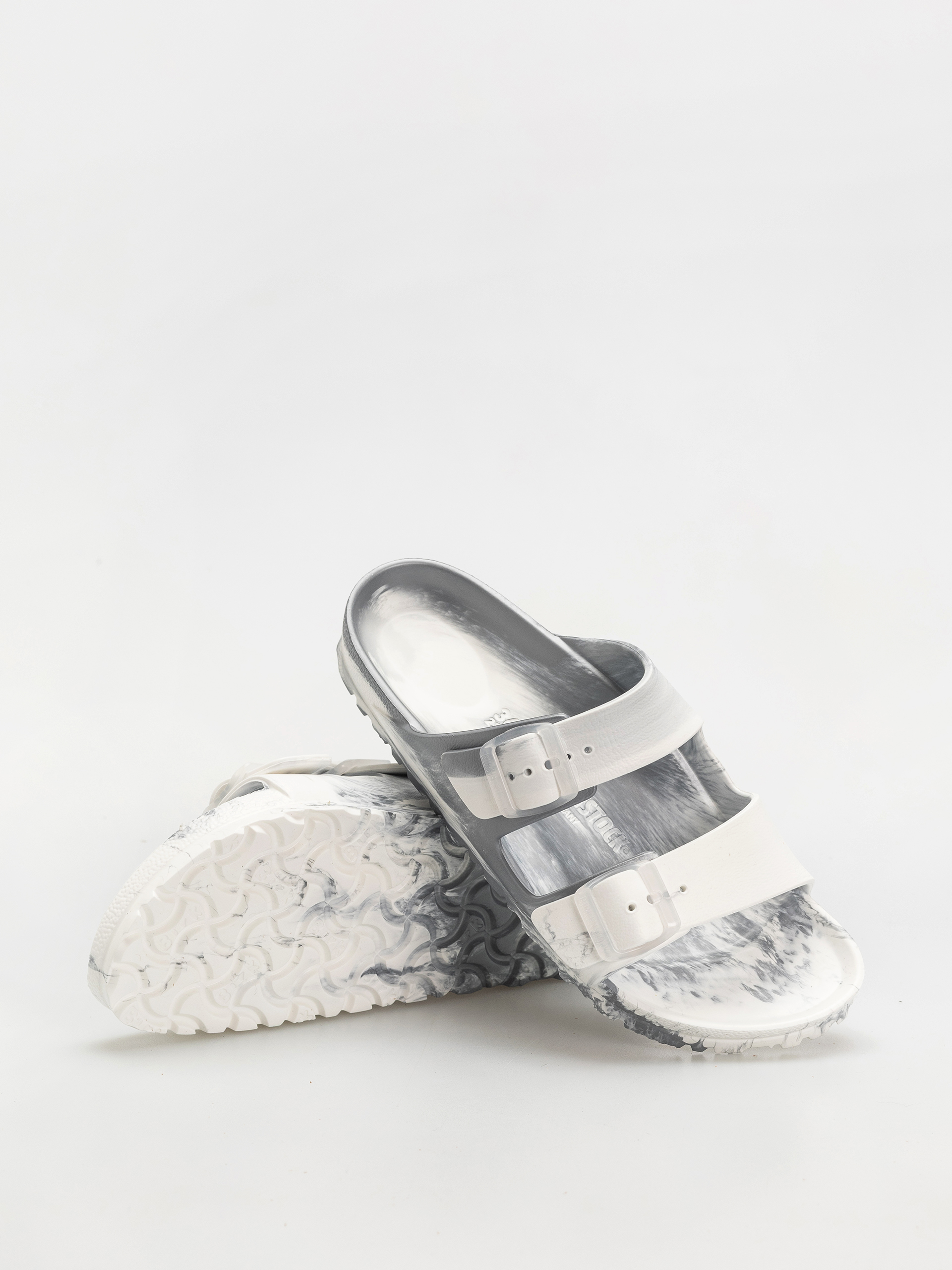 Șlapi Birkenstock Arizona EVA Narrow Wmn (metallic silver multi)