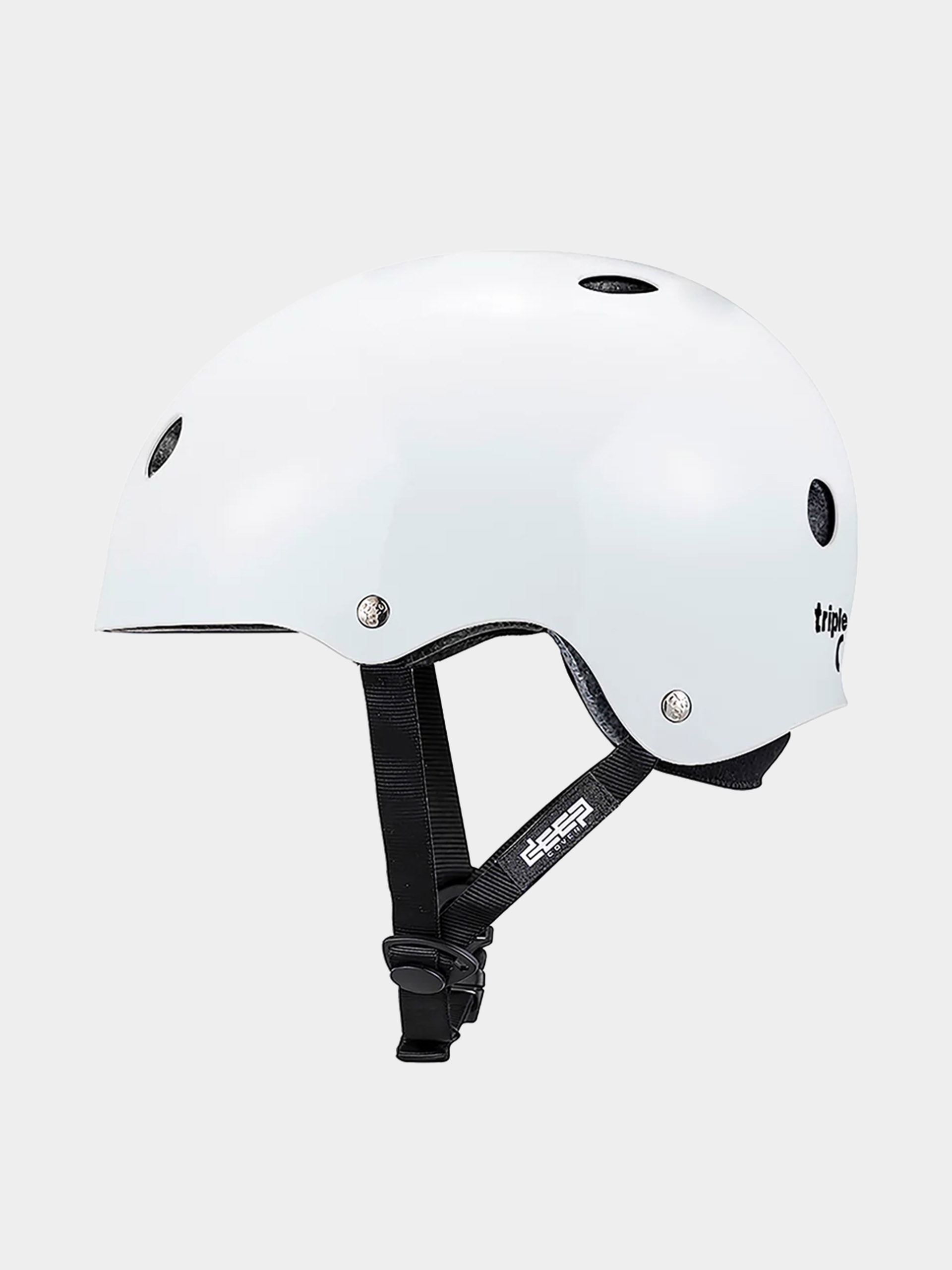 Cascu0103 Triple Eight Deep Cover Helmet (white glossy)