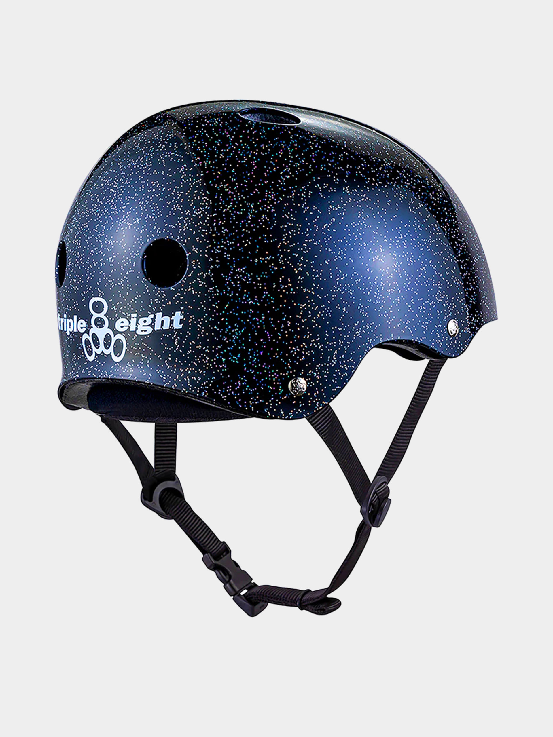 Cascu0103 Triple Eight Deep Cover Helmet (black glitter)