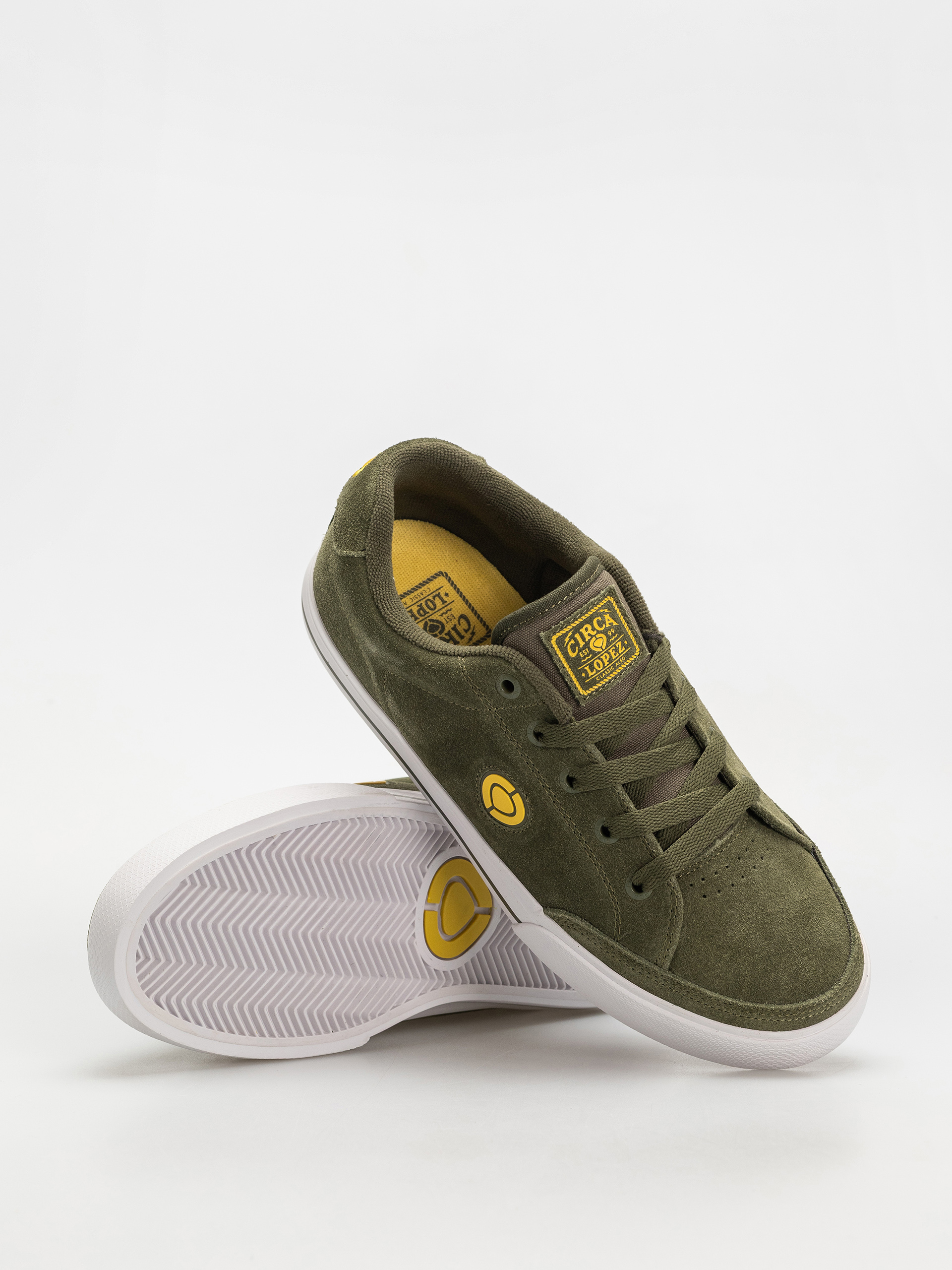Pantofi Circa Al 50 Slim (military green/lemon)