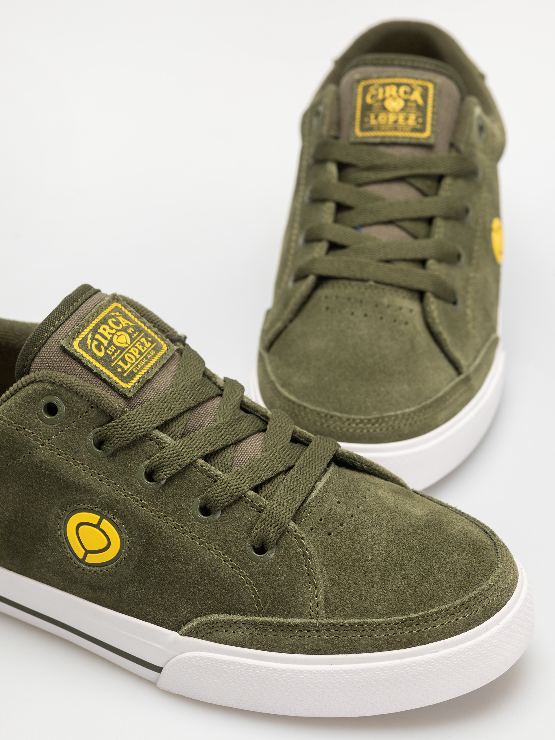 Pantofi Circa Al 50 Slim (military green/lemon)