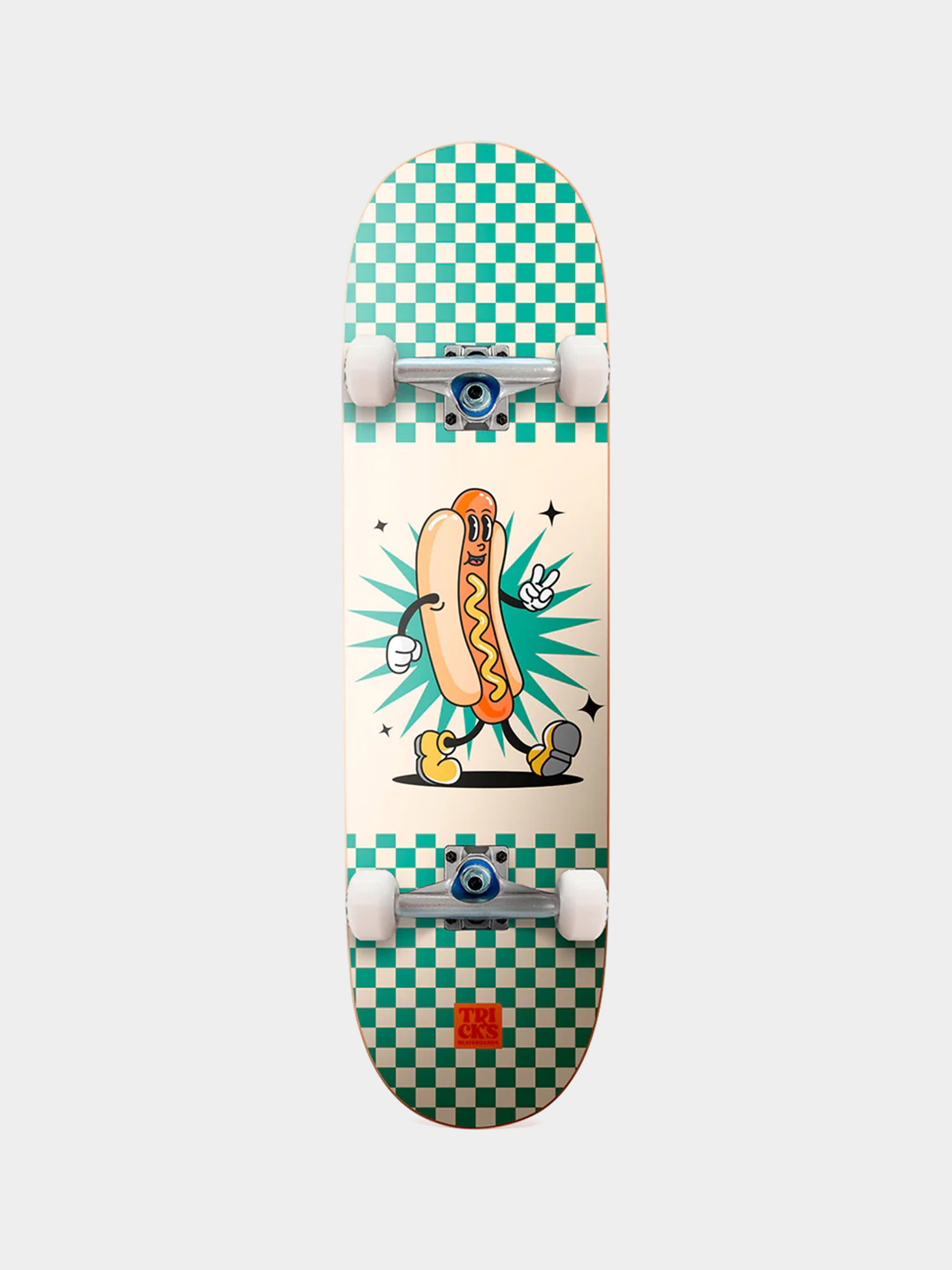 Skateboard Tricks Hot Dog (green/beige)