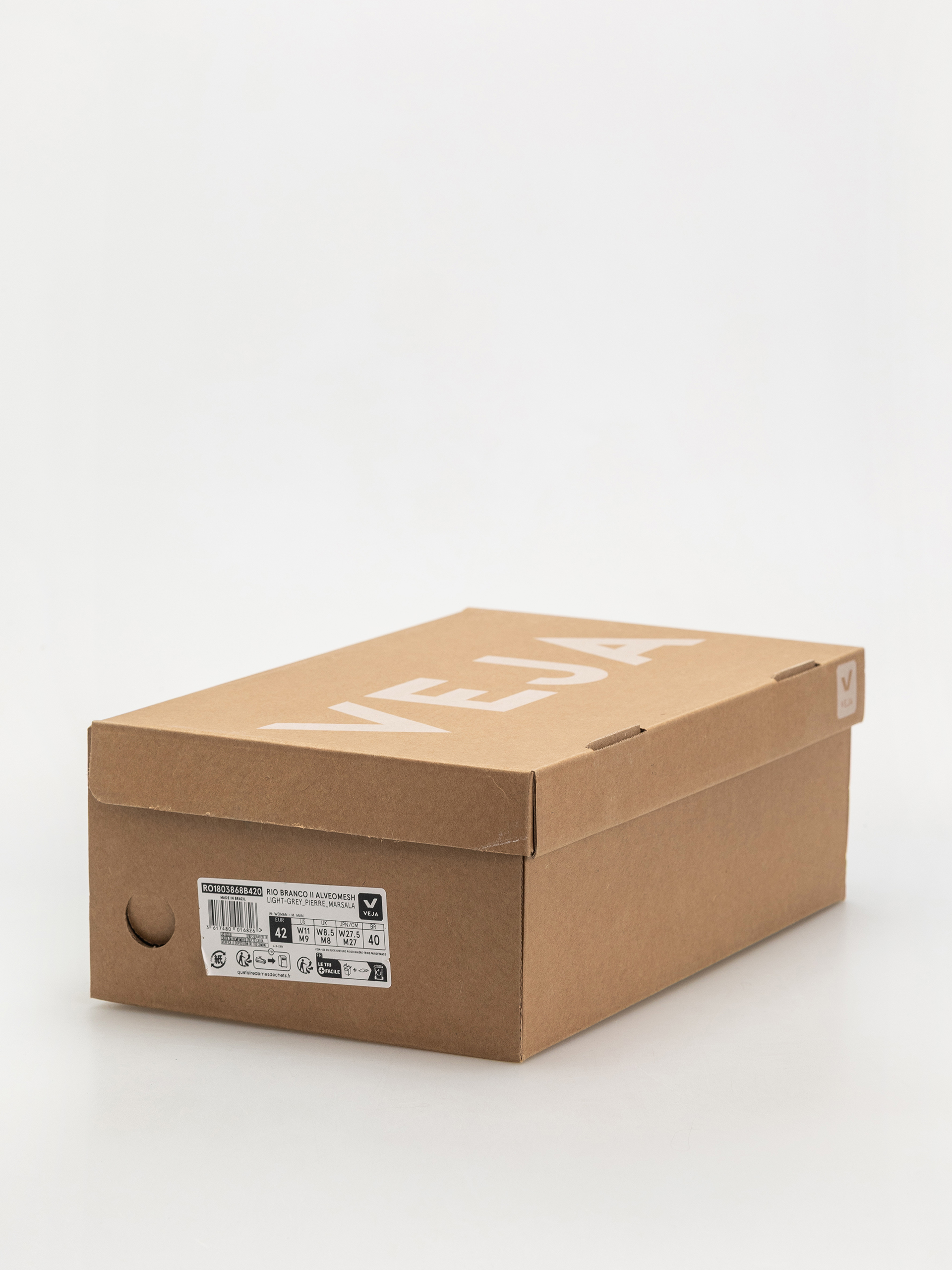 Pantofi Veja Rio Branco Ii (light grey pierre marsala)