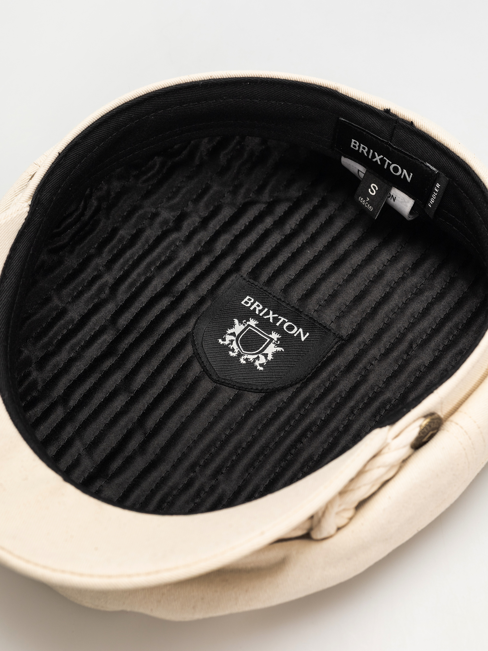 Pălărie cu cozoroc Brixton Fiddler Cap (egret white)