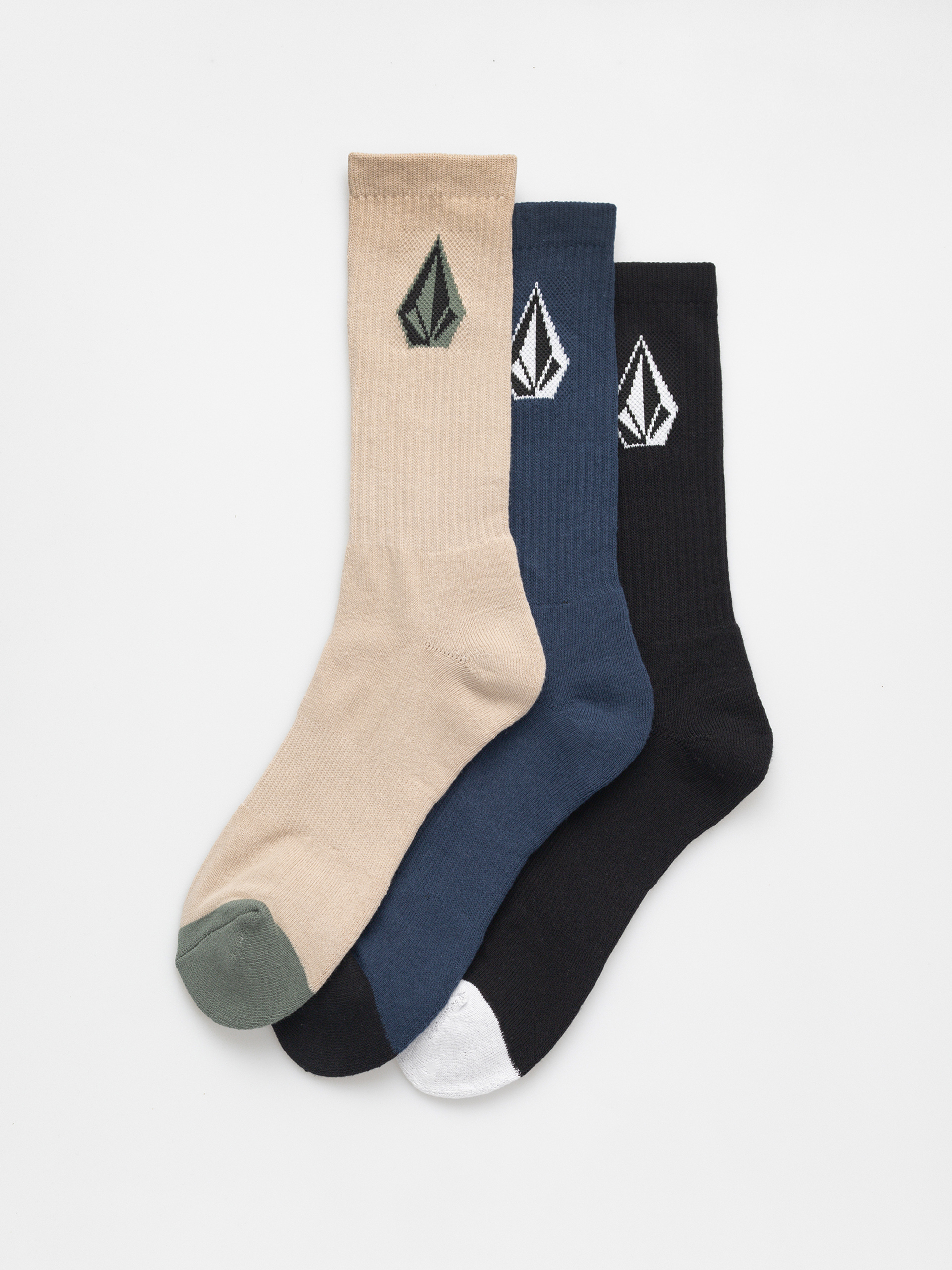 Șosete Volcom Full Stone Mix 3Pk (pale khaki)
