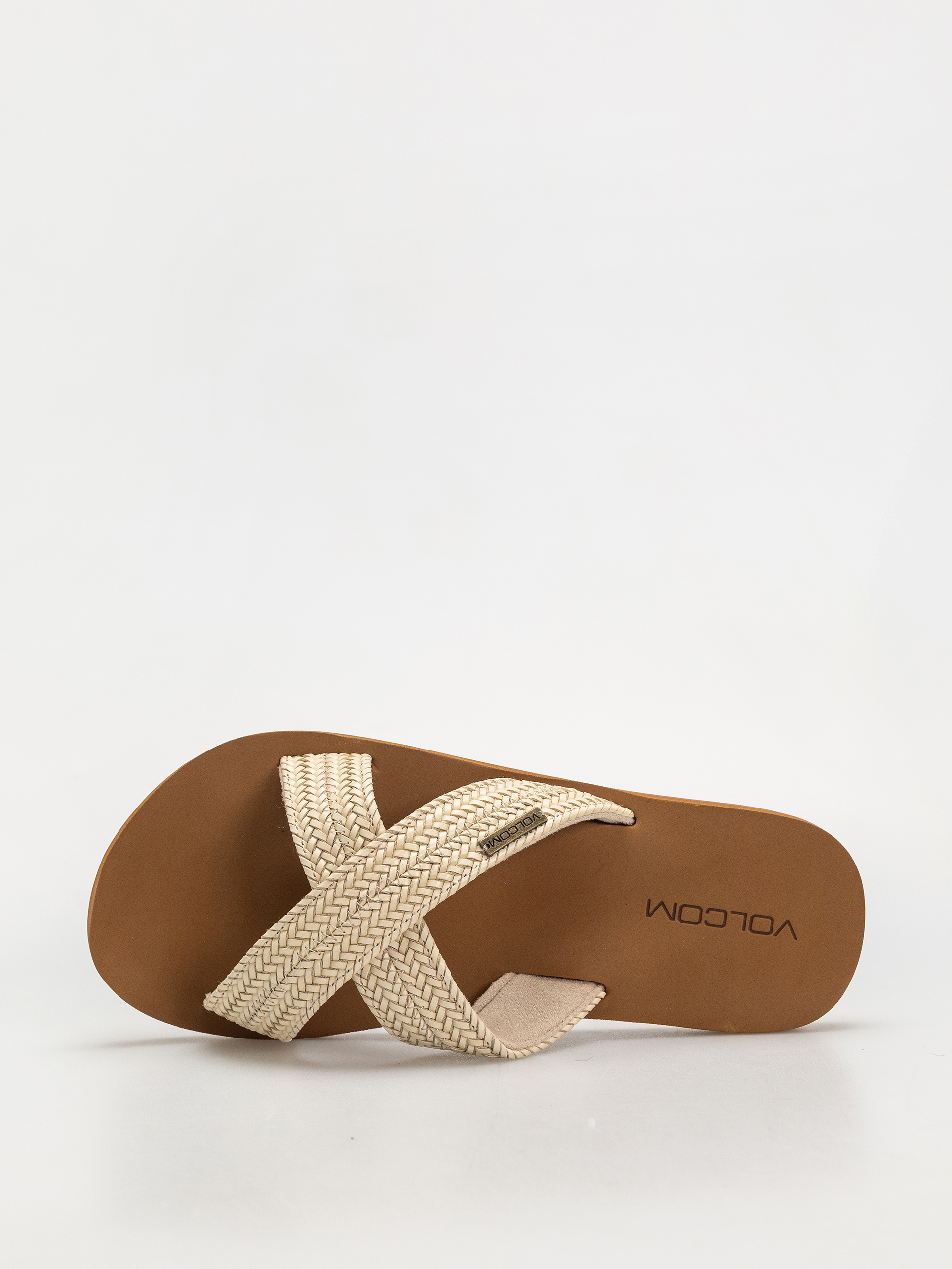 papuci de plajă Volcom Volcom Double Cross Wmn (cream)