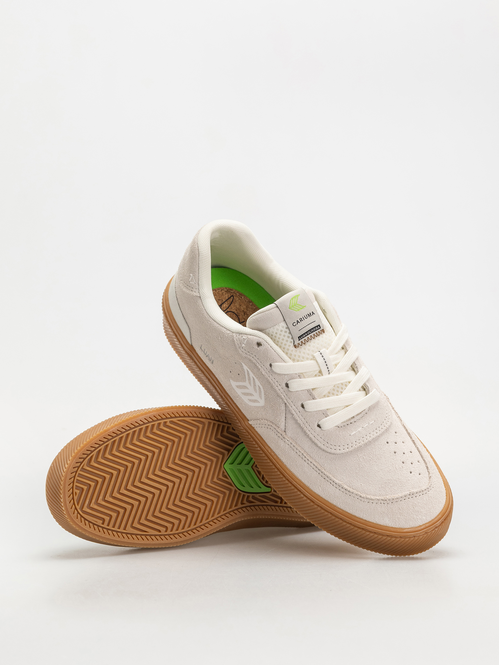 Pantofi Cariuma Luan Pro (gum smoke white suede off white logo)