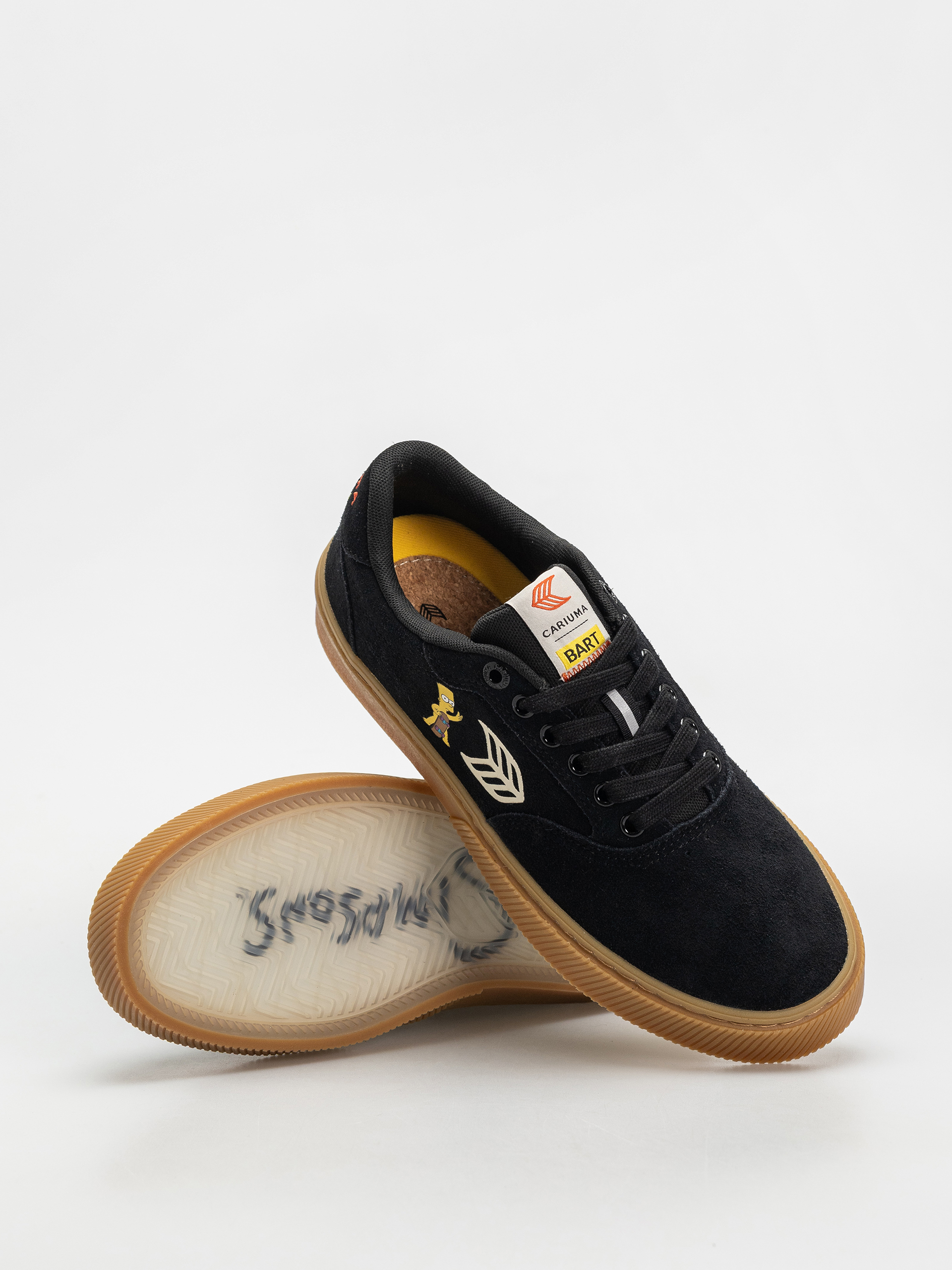 Pantofi Cariuma Simpsons Naioca (black suede bart skateboard)