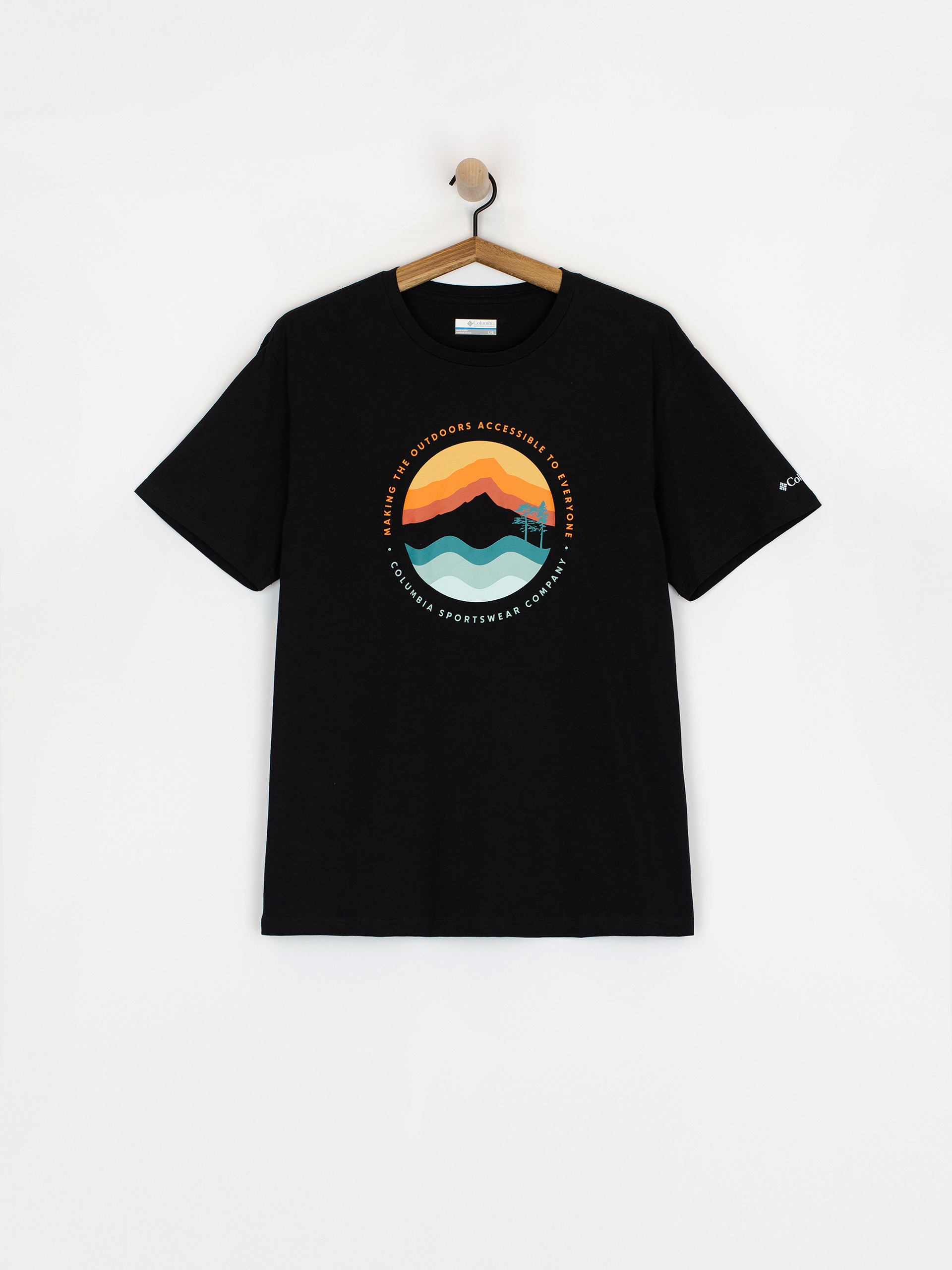 Tricou Columbia Path Lake Graphic (black/circular)