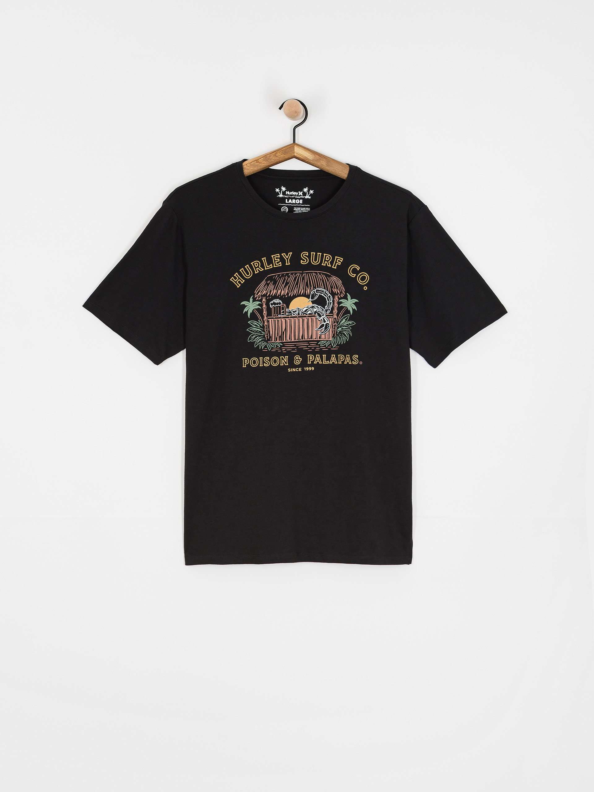 Tricou Hurley Poison And Palapas Slub